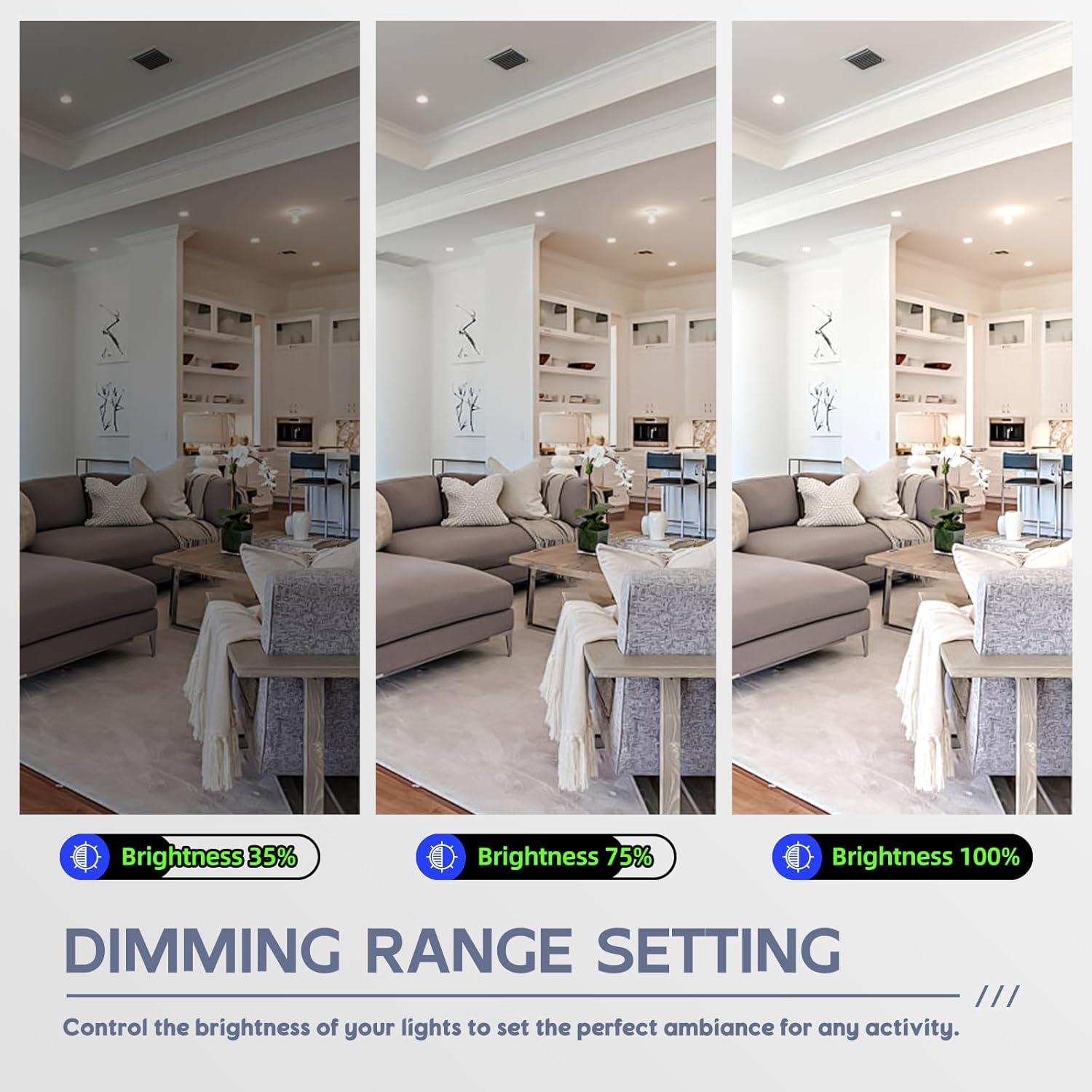 Interruptor de Luz Regulable ECOELER 300W LED 600W Incandescente