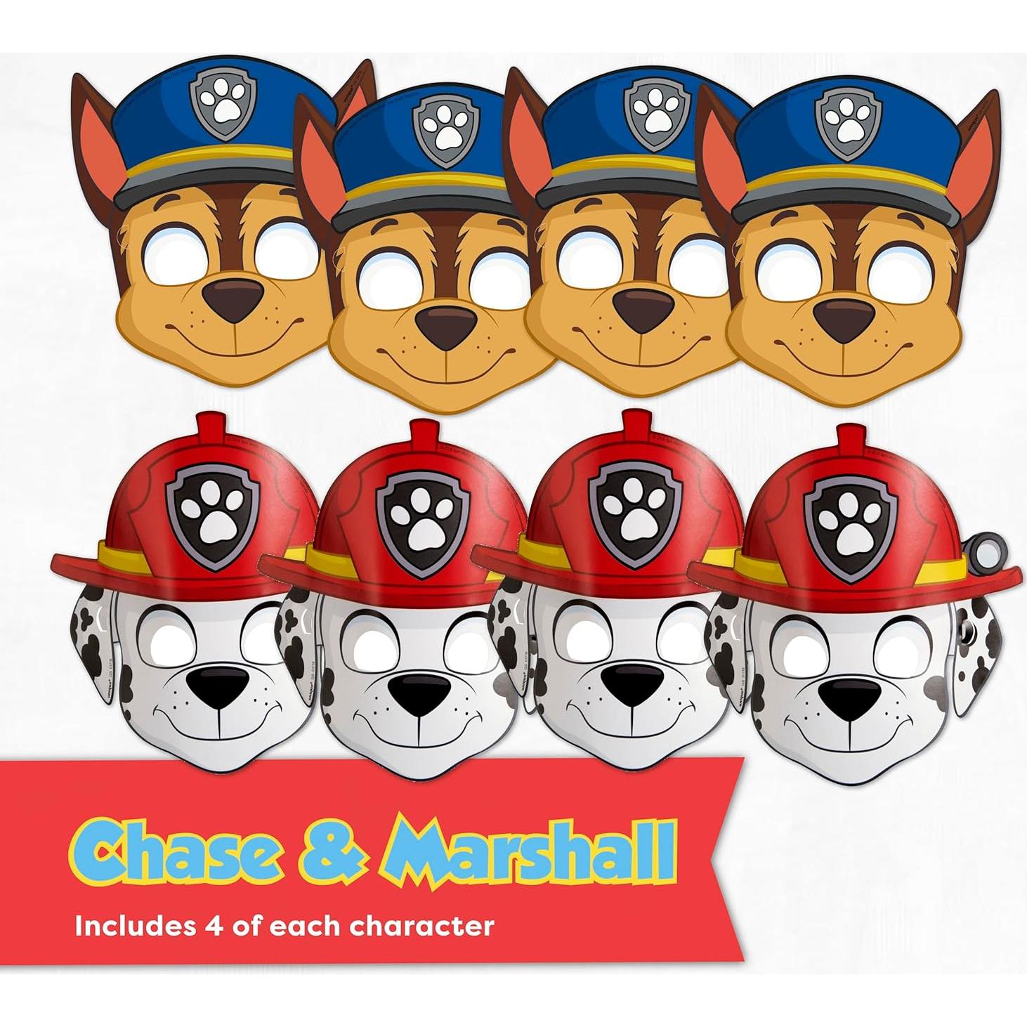 Mascarillas Paw Patrol para Fiestas - Paquete de 16