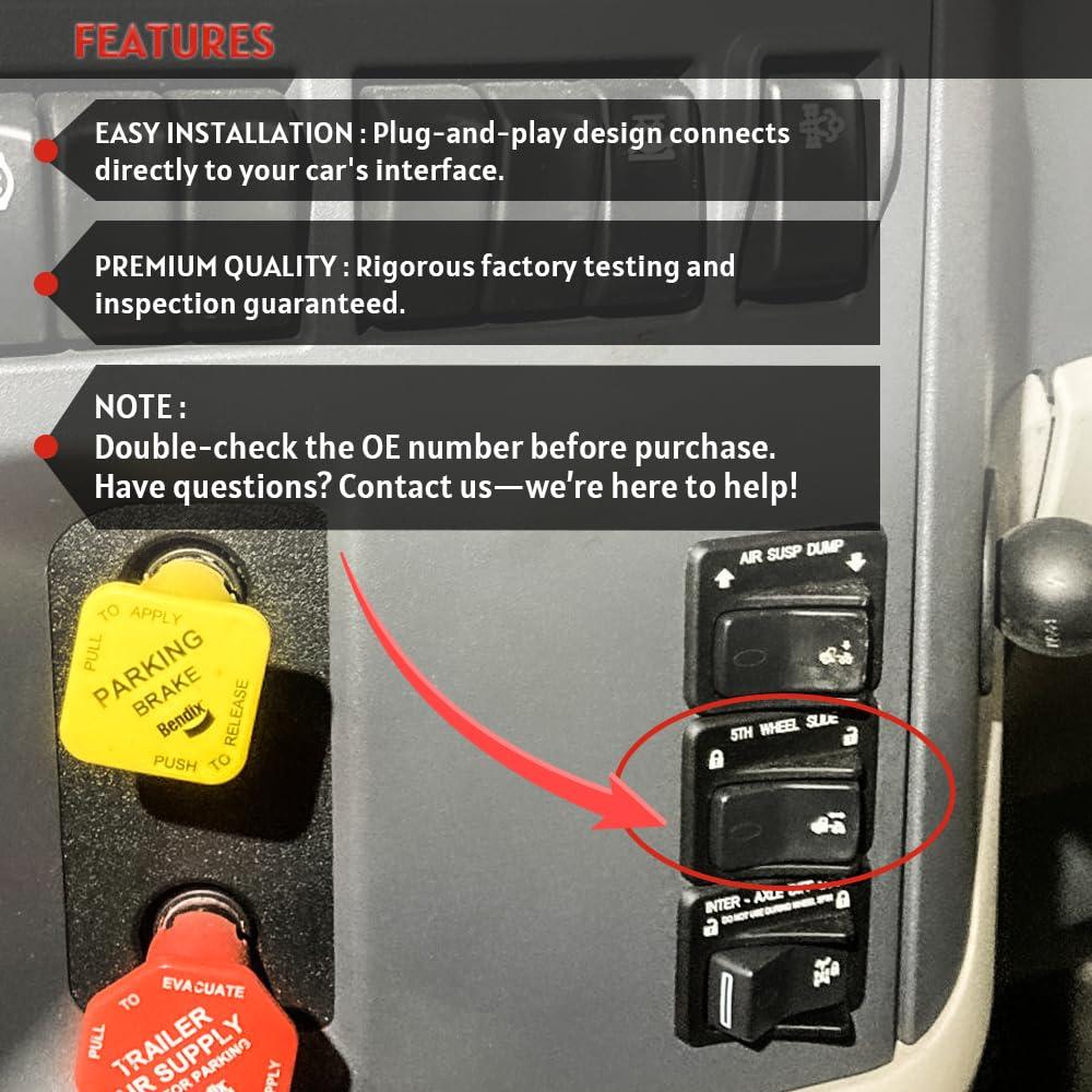 Interruptor de Control de Quinto Eje Peterbilt SZQBZMJ - Reemplazo OEM