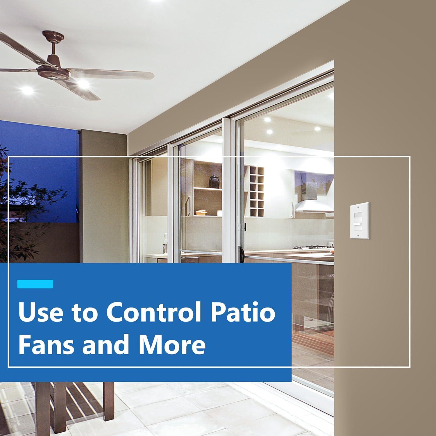 Interruptor de Ventilador LIDER 3 Velocidades Blanco 120V