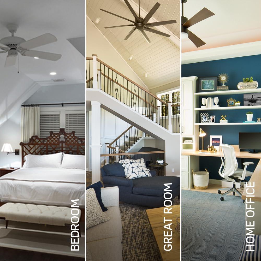 Interruptor de Ventilador de Techo Leviton DSF01-10Z Blanco 3 Velocidades