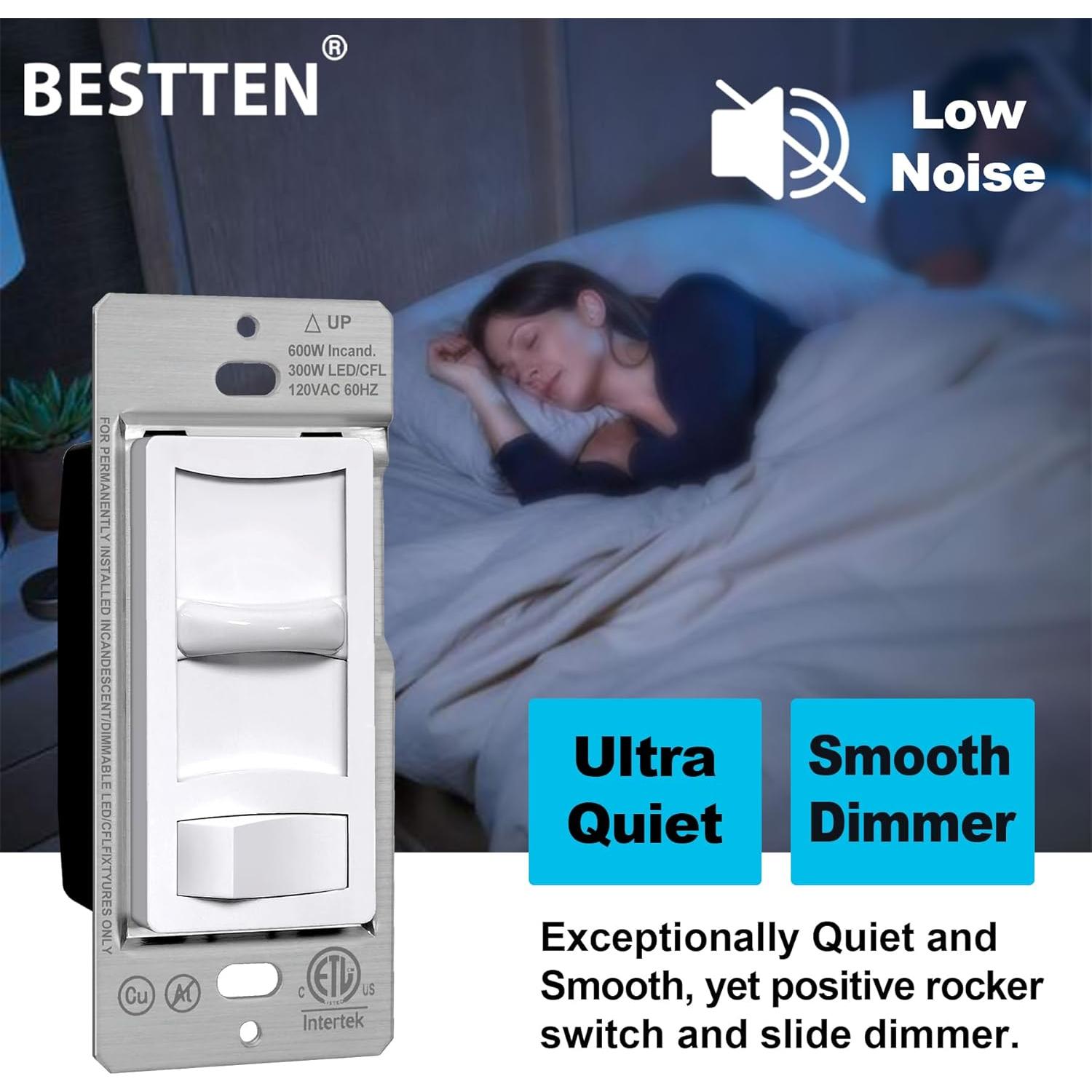 Interruptor Regulador BESTTEN 300W LED y 600W Incandescente