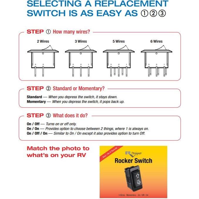 Interruptor de Palanca RV Designer S341 10A Negro SPDT