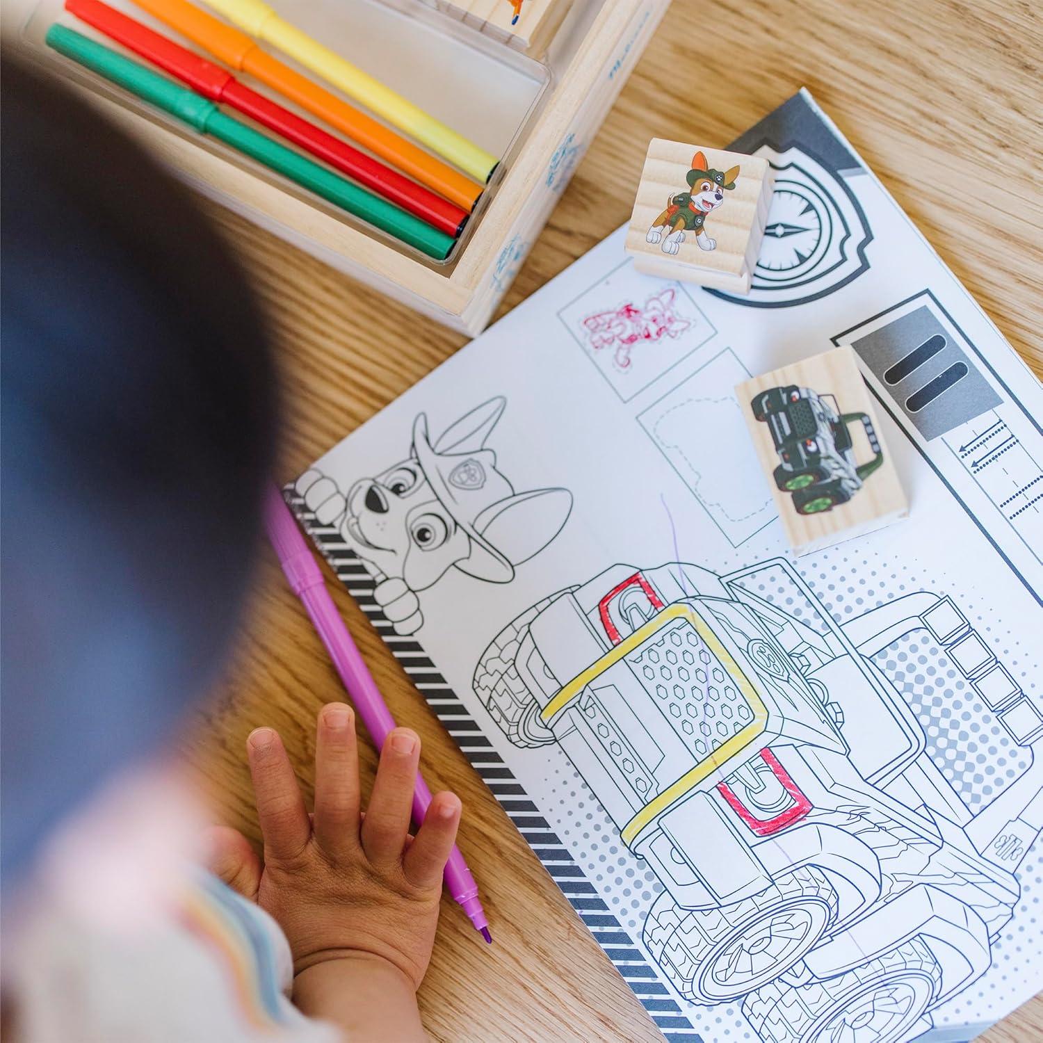 Conjunto de Sellos de Madera PAW Patrol Melissa & Doug 25 Piezas