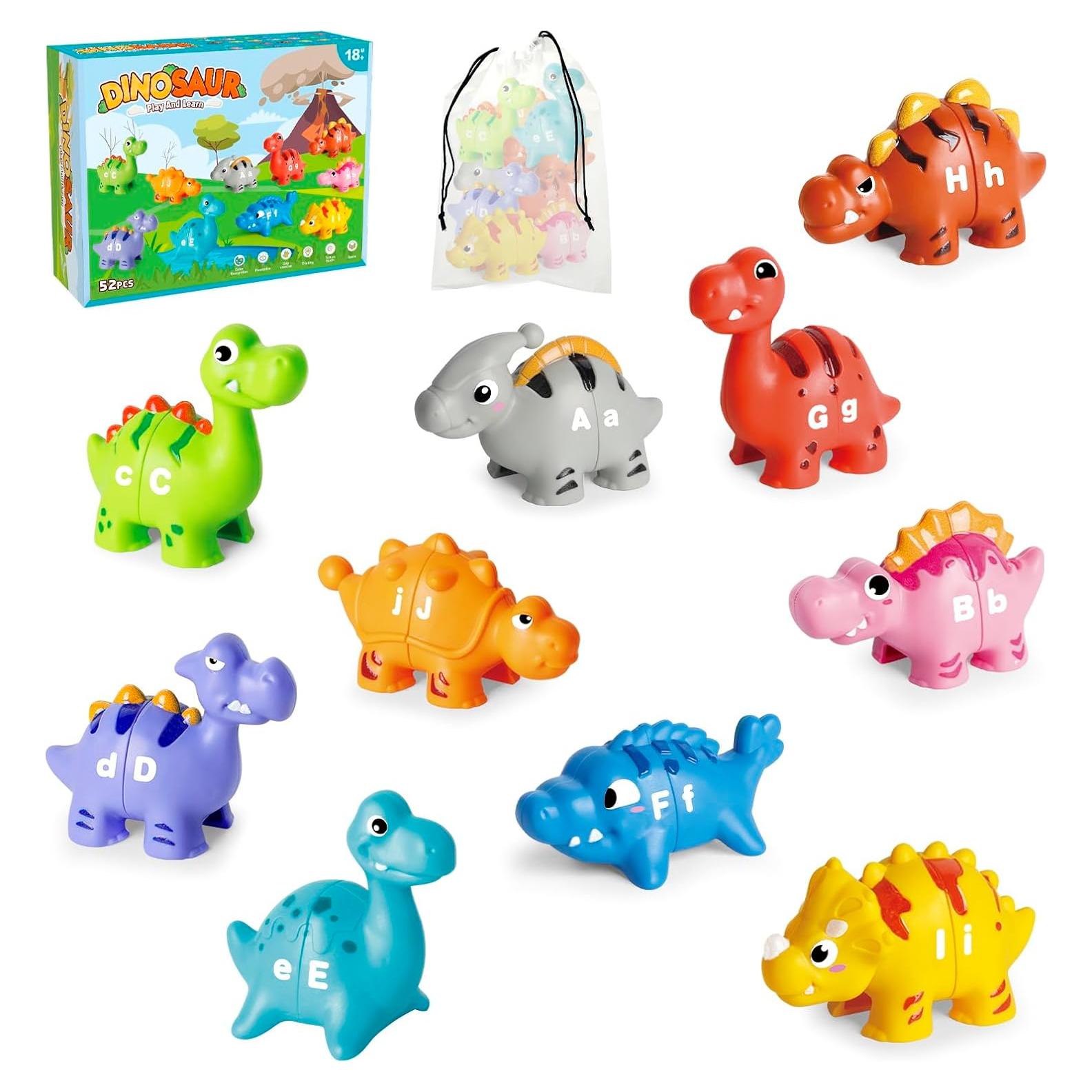 Juguete Educativo Dinosaurios 52 PCS ABC para Niños