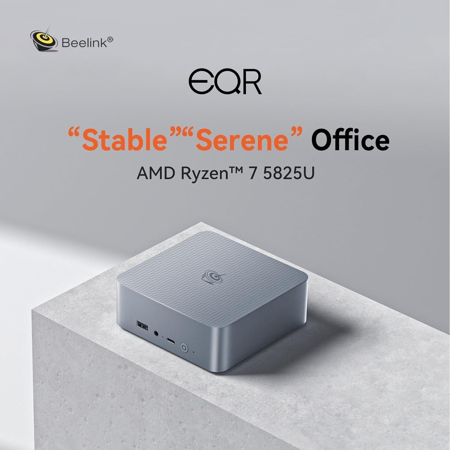 Mini PC Beelink EQR5 Ryzen 7 5825U 32GB RAM 500GB SSD
