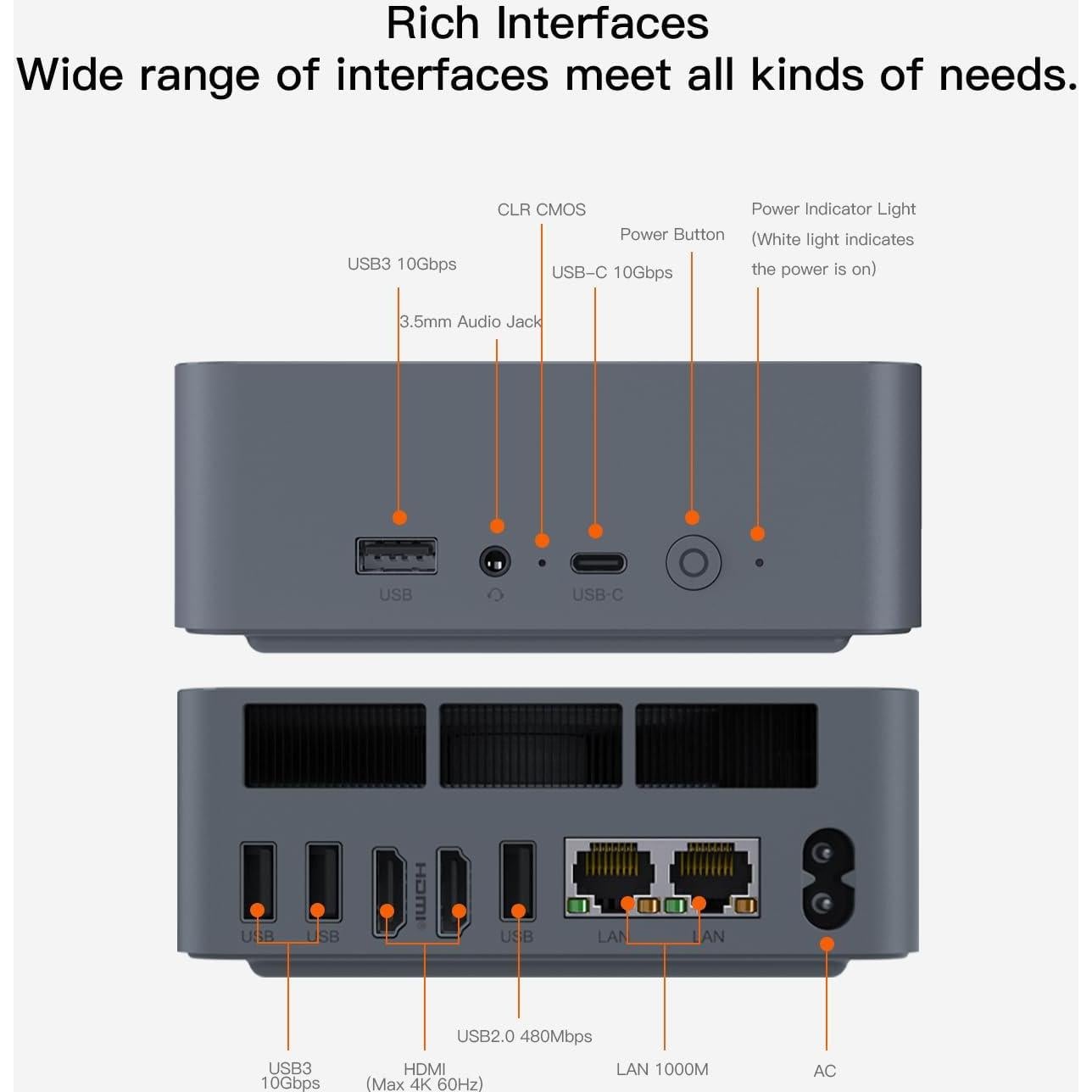 Mini PC Beelink EQR5 Ryzen 7 5825U 32GB RAM 500GB SSD