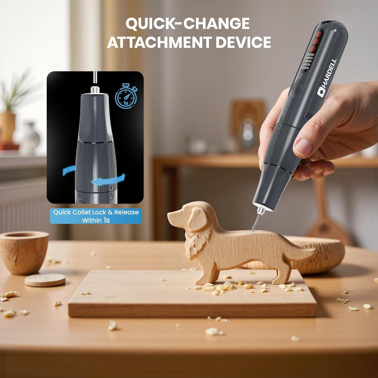 Herramienta Rotativa Sin Cable HARDELL 8V con 61 Accesorios