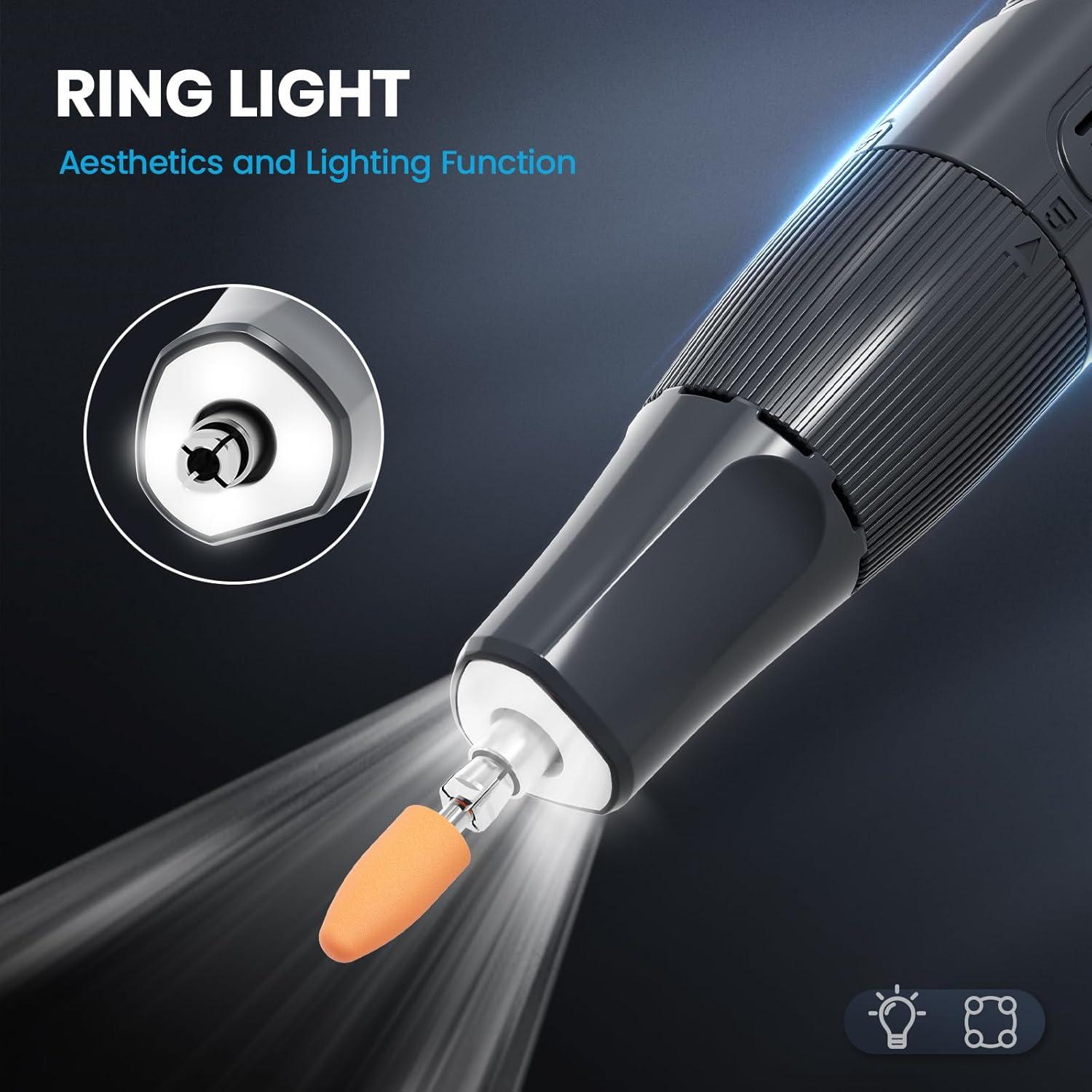 Herramienta Rotativa Sin Cable HARDELL 8V con 61 Accesorios