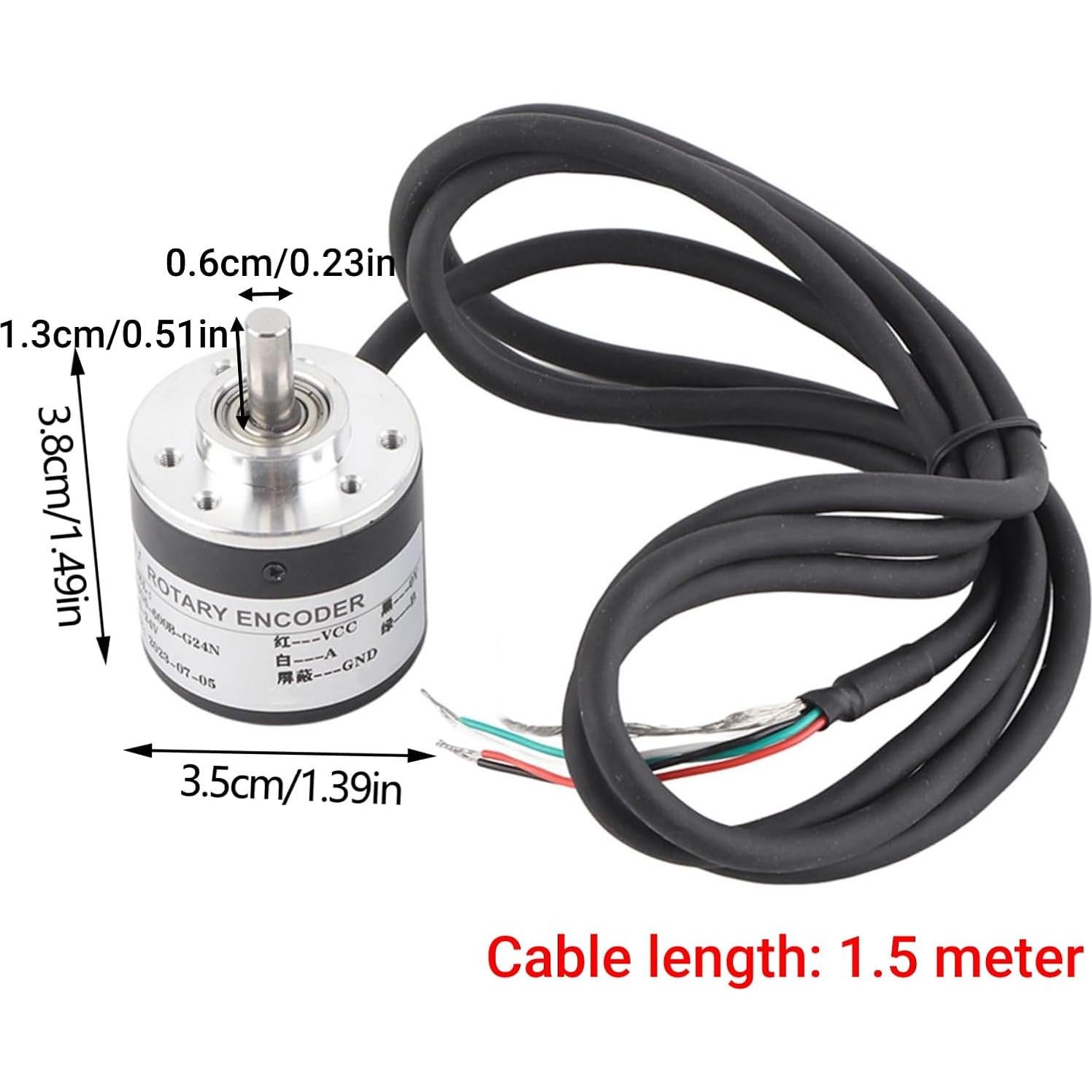 Encoder Rotativo Incremental LiebeWH 600P/R 5-24V 38x35.5mm
