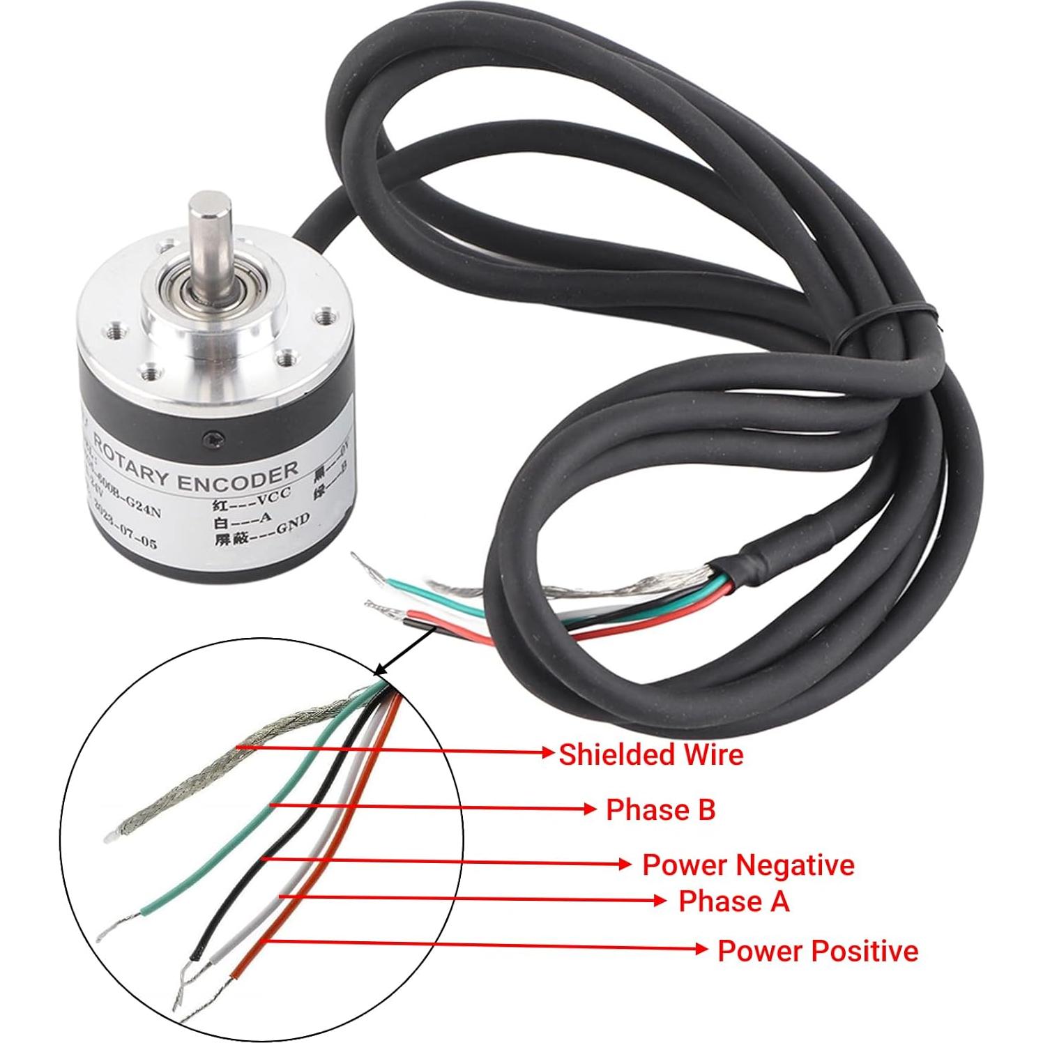 Encoder Rotativo Incremental LiebeWH 600P/R 5-24V 38x35.5mm