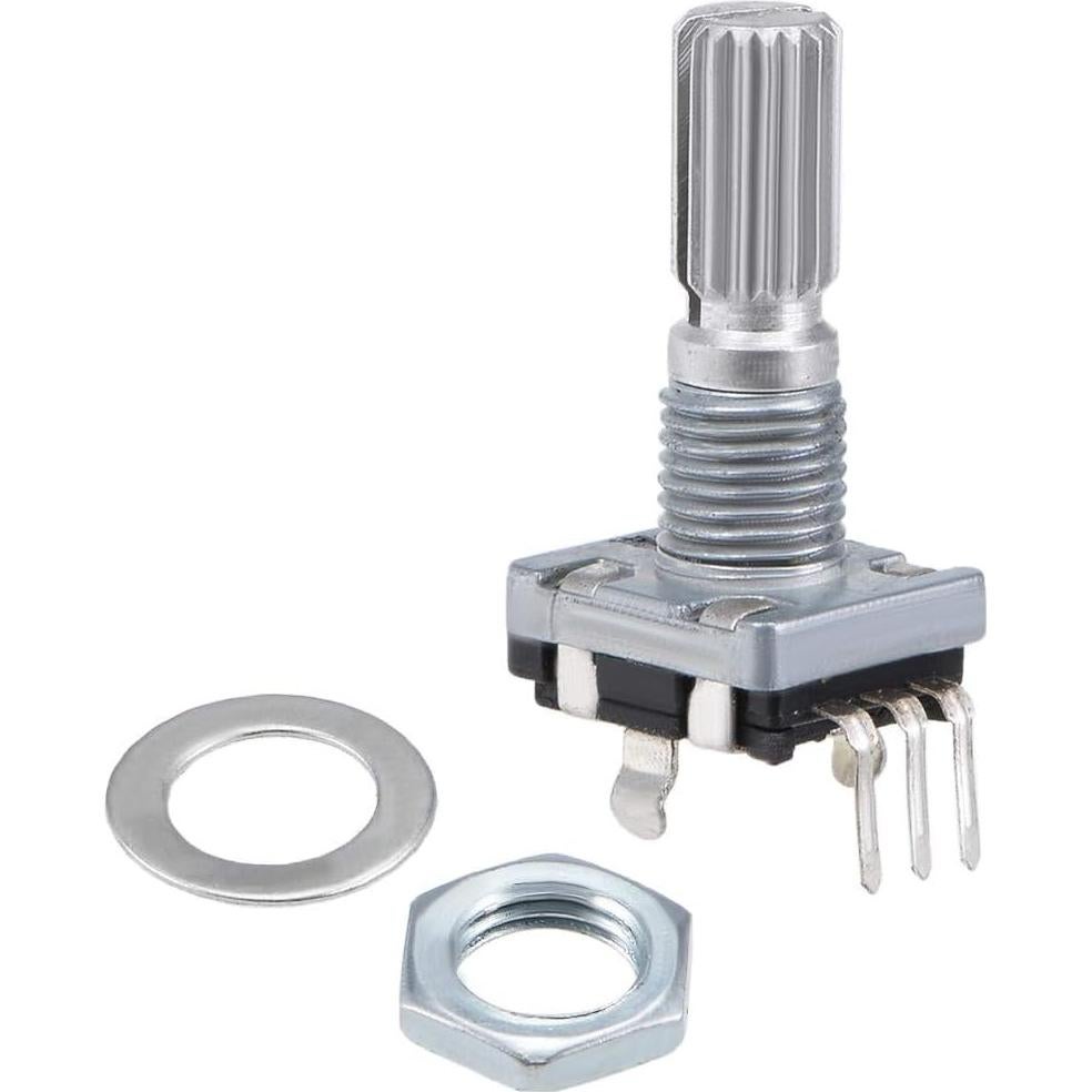 Encoder Rotativo uxcell 360 Grados 5 Pines Eje 14mm 10pcs