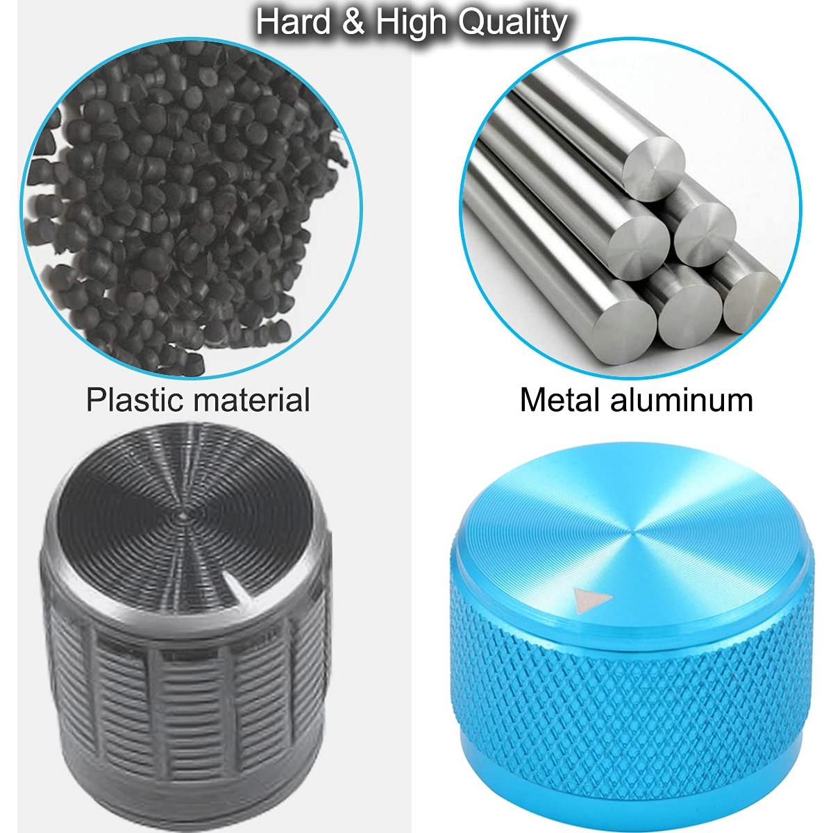 Perillas de Control de Aluminio Azul DKARDU 4PCS 20x15.5mm