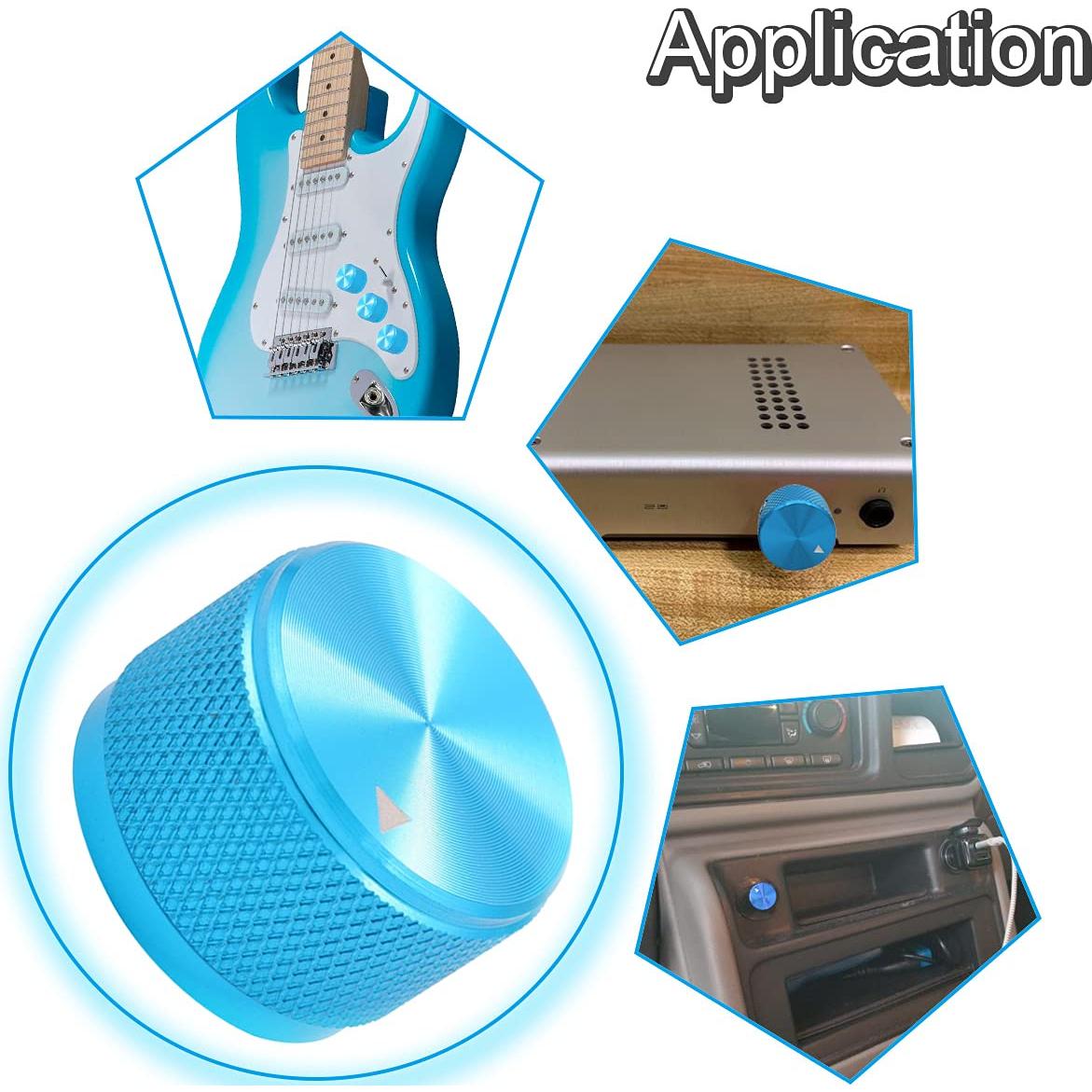 Perillas de Control de Aluminio Azul DKARDU 4PCS 20x15.5mm