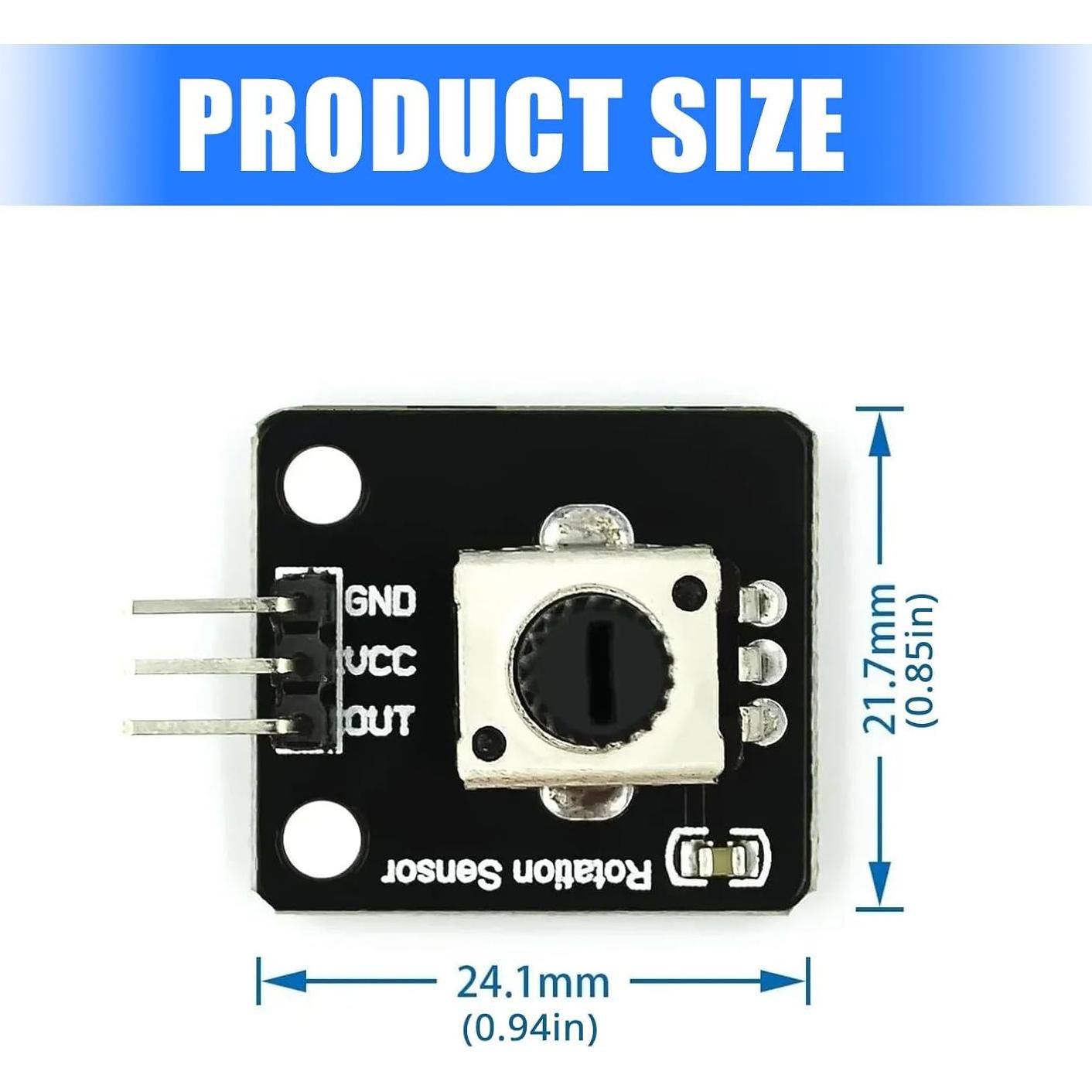 Módulo Potenciómetro Rotativo Analógico 2pcs 3.3-5V RUMDS