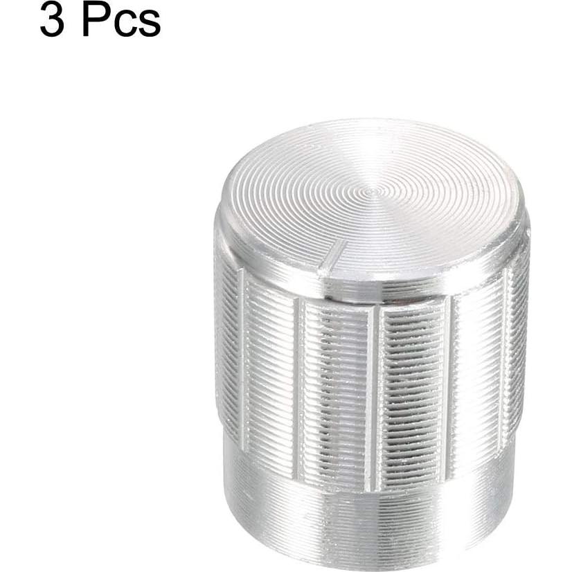 Perilla Rotativa uxcell 16x14mm Aluminio para Eje 6mm
