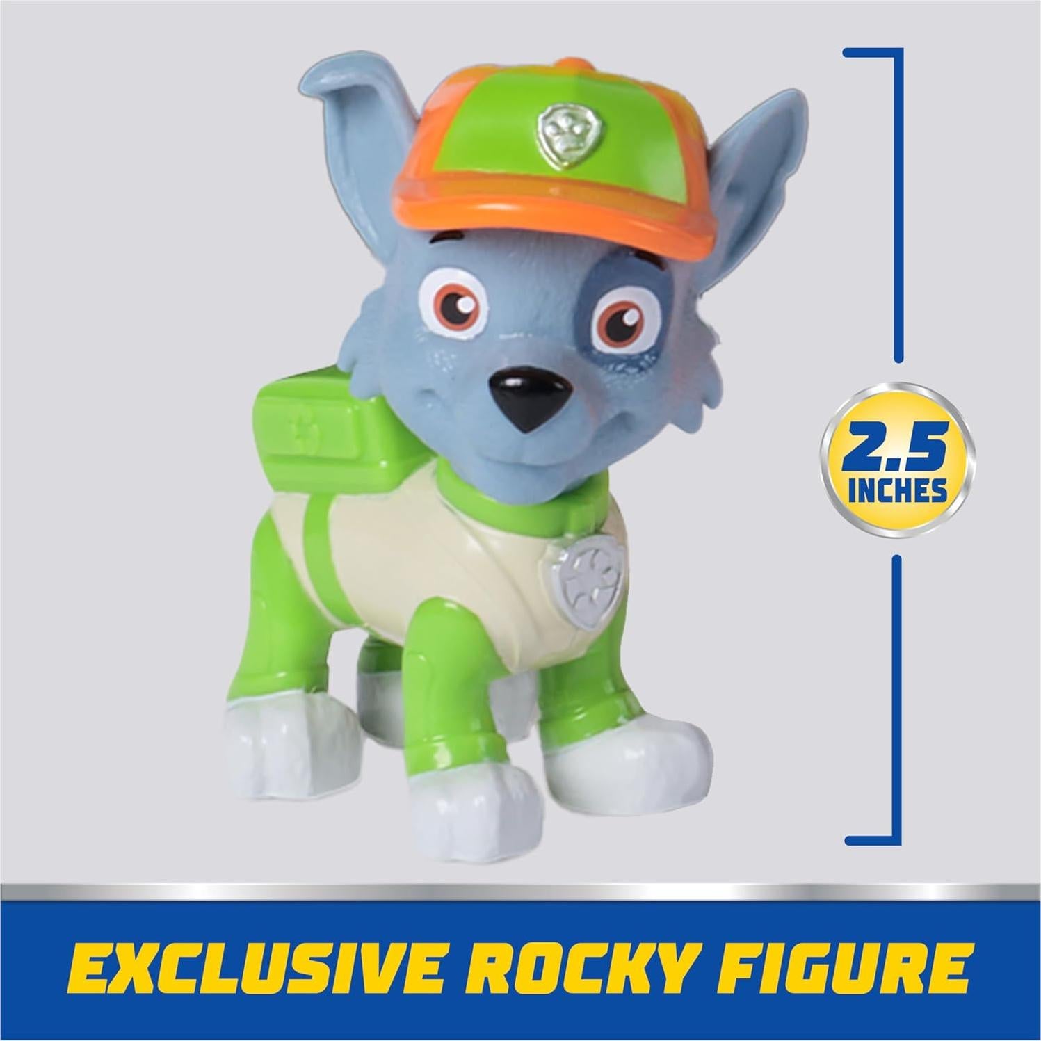 Camión de Reciclaje PAW Patrol Rocky con Mini Vehículo