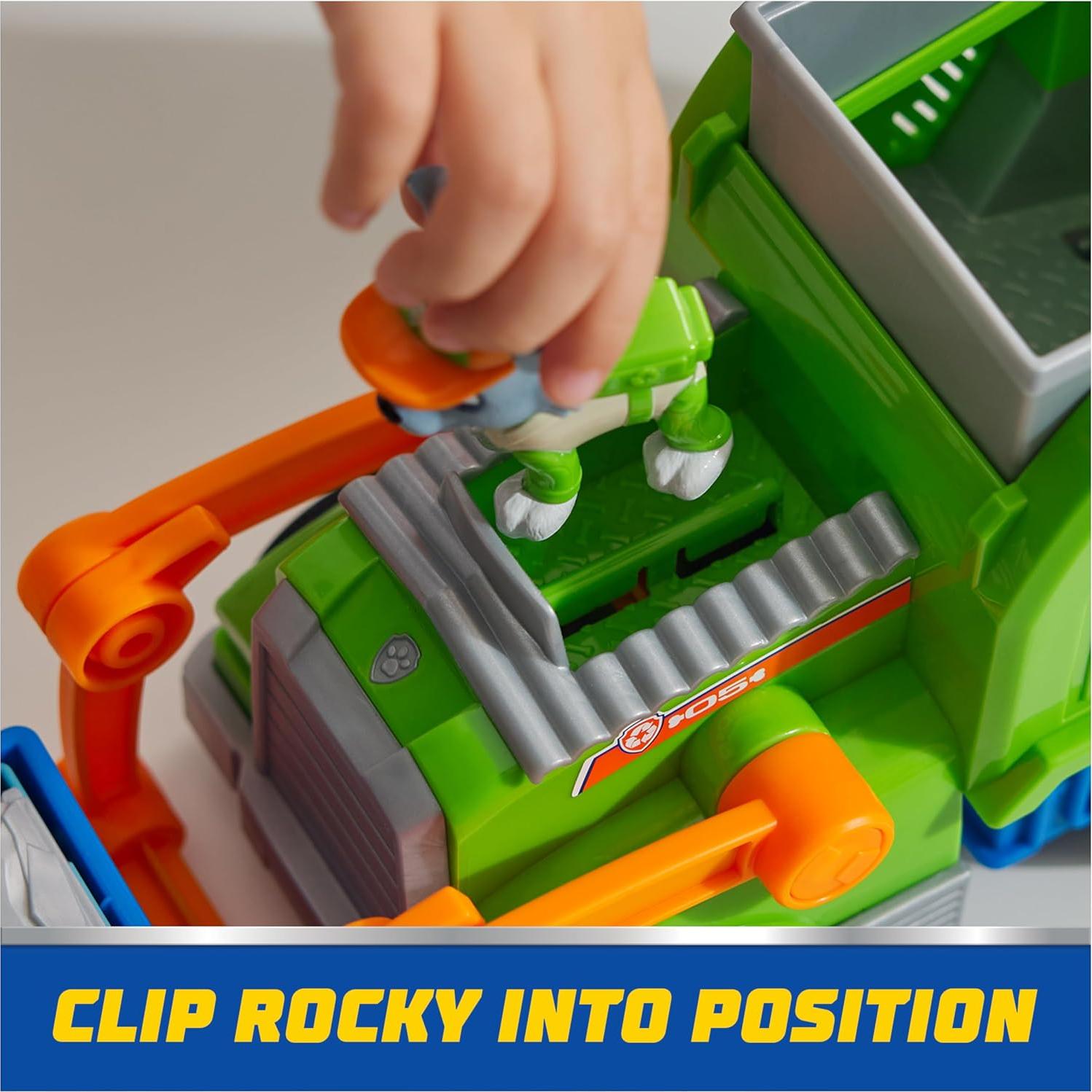 Camión de Reciclaje PAW Patrol Rocky con Mini Vehículo