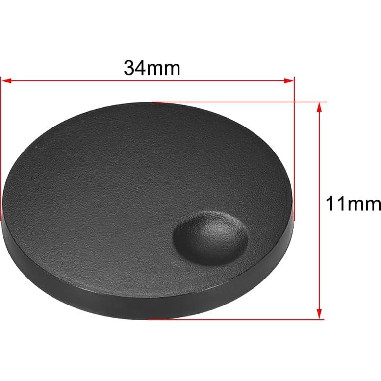 Perillas de Control de Potenciómetro uxcell 5 Pcs Tipo D 6mm Negras