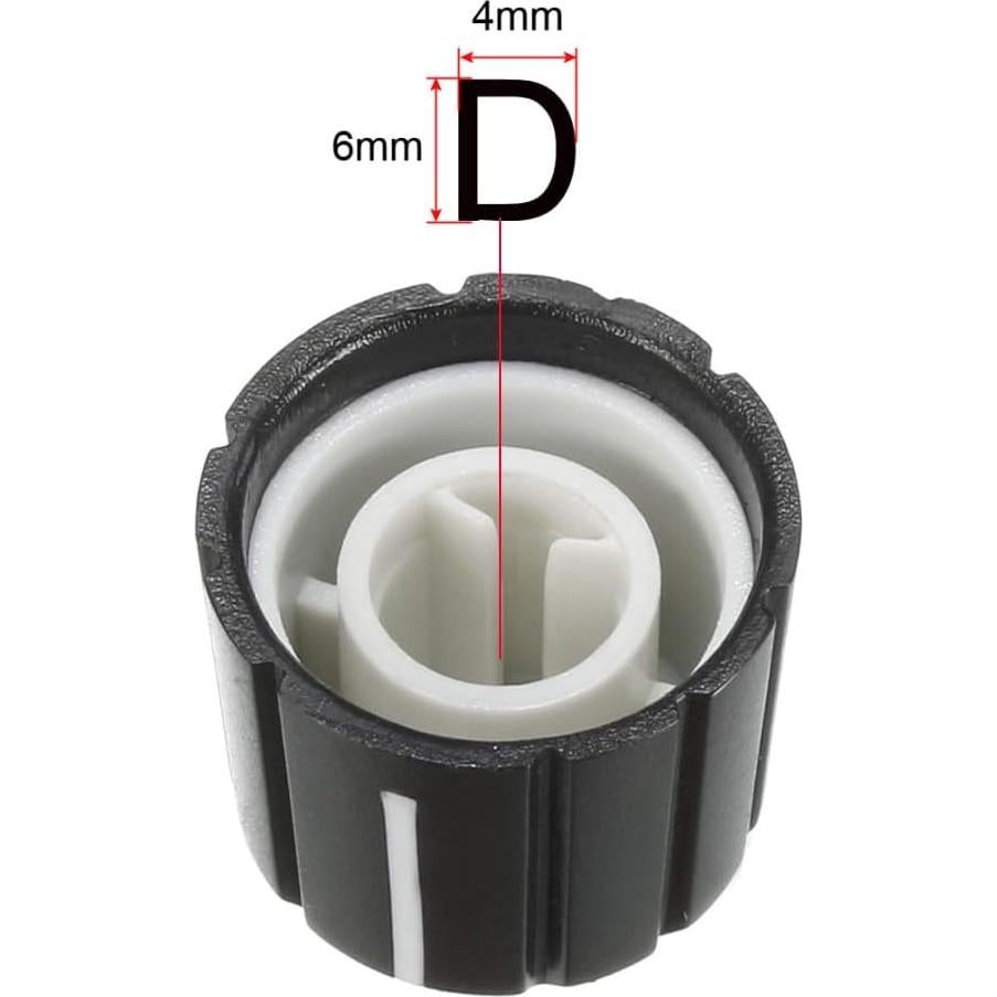 Perillas de Potenciómetro uxcell 20 Pcs 15x13.5mm para Guitarra
