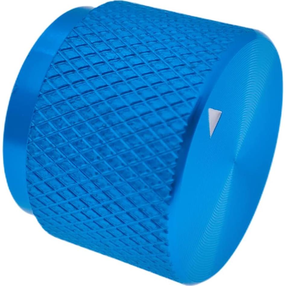 Paquete de 2 Perillas de Aluminio Szliyands Azul 20 mm