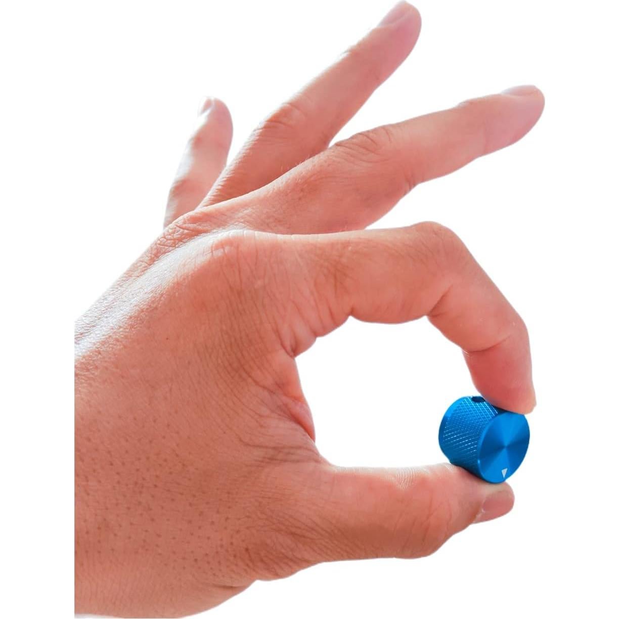 Paquete de 2 Perillas de Aluminio Szliyands Azul 20 mm