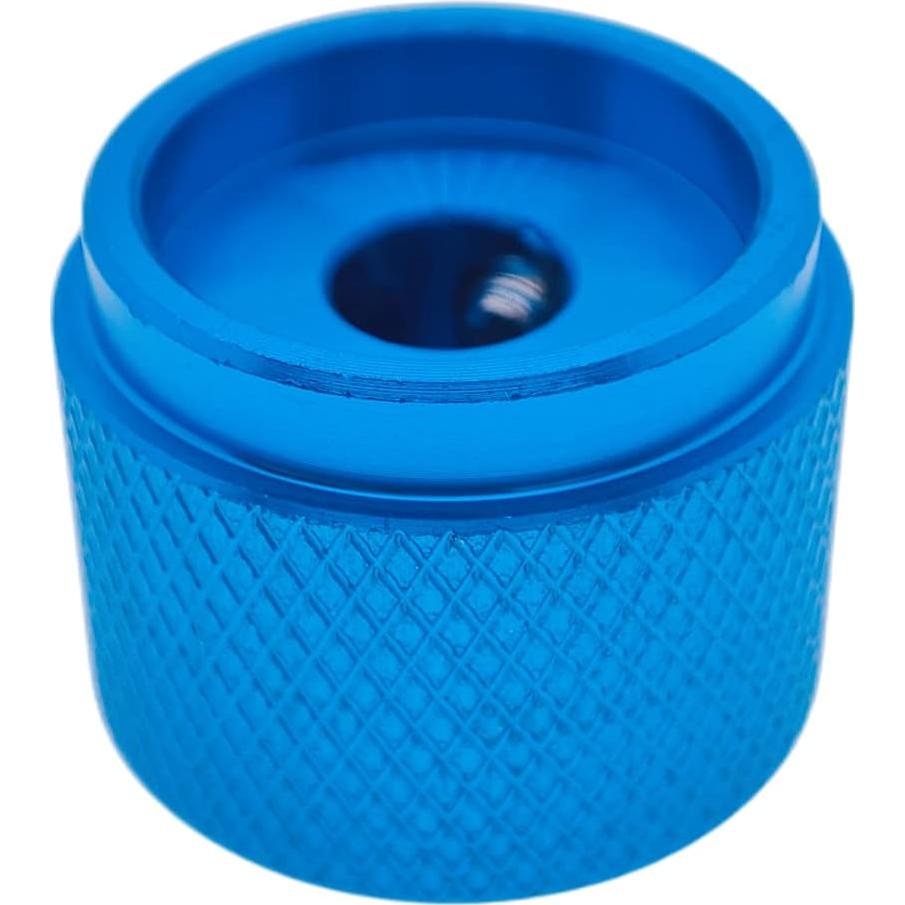 Paquete de 2 Perillas de Aluminio Szliyands Azul 20 mm
