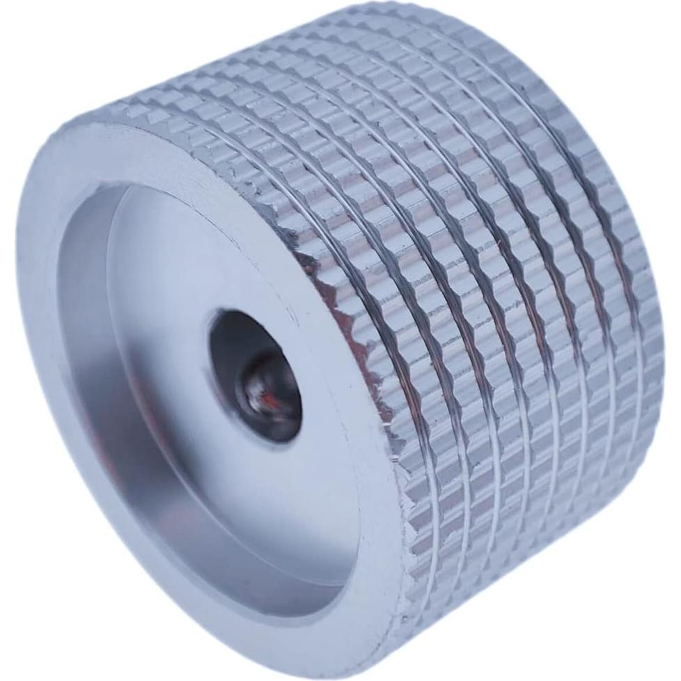 Paquete de 2 Perillas de Control de Aluminio Szliyands Plata