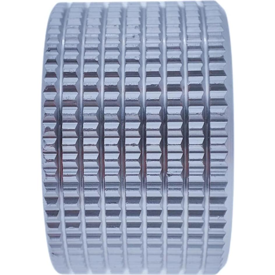 Paquete de 2 Perillas de Control de Aluminio Szliyands Plata