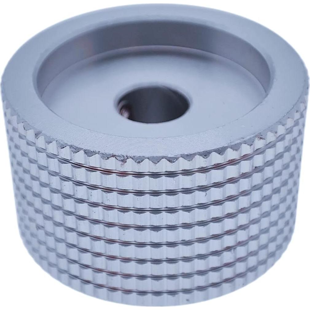 Paquete de 2 Perillas de Control de Aluminio Szliyands Plata