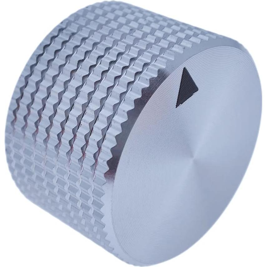 Paquete de 2 Perillas de Control de Aluminio Szliyands Plata