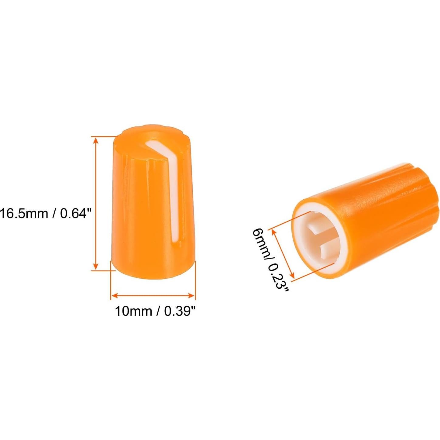 Perilla de Control de Potenciómetro MECCANIXITY 10PCS ABS 6mm