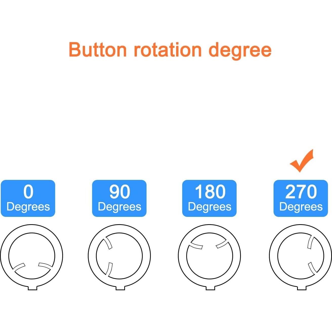 Perilla de Control de Potenciómetro MECCANIXITY 10PCS ABS 6mm