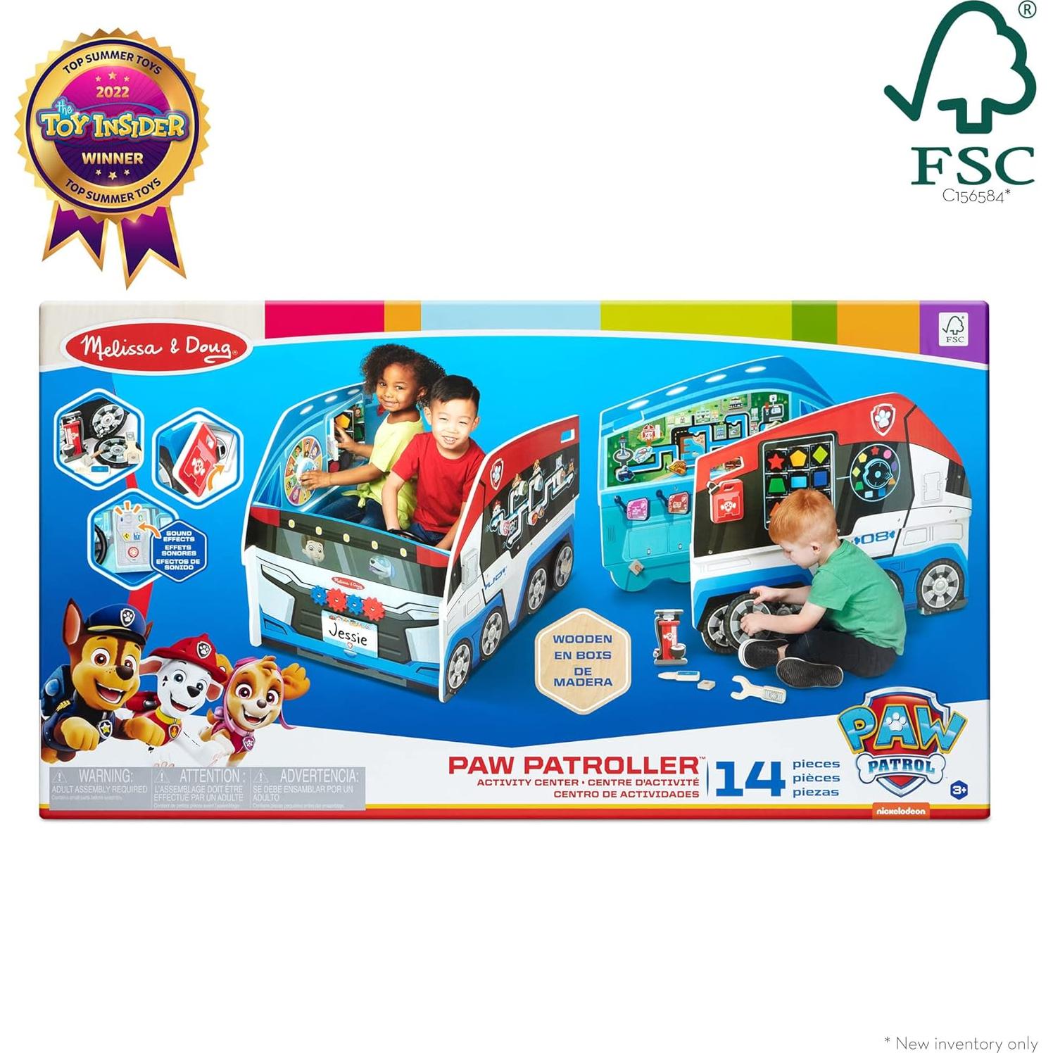 Centro de Actividades de Madera PAW Patrol Melissa & Doug 66x66x90cm