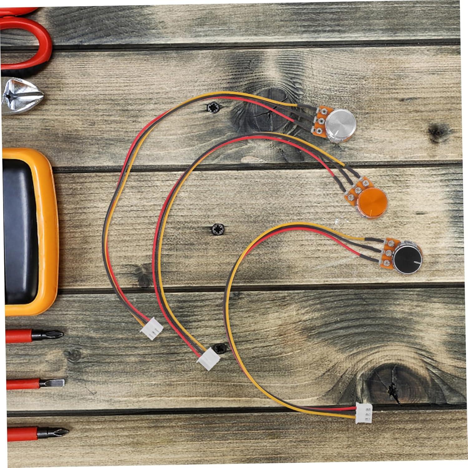 Set de 3 Potenciómetros Rotativos Zerodeko WH148 con Cable