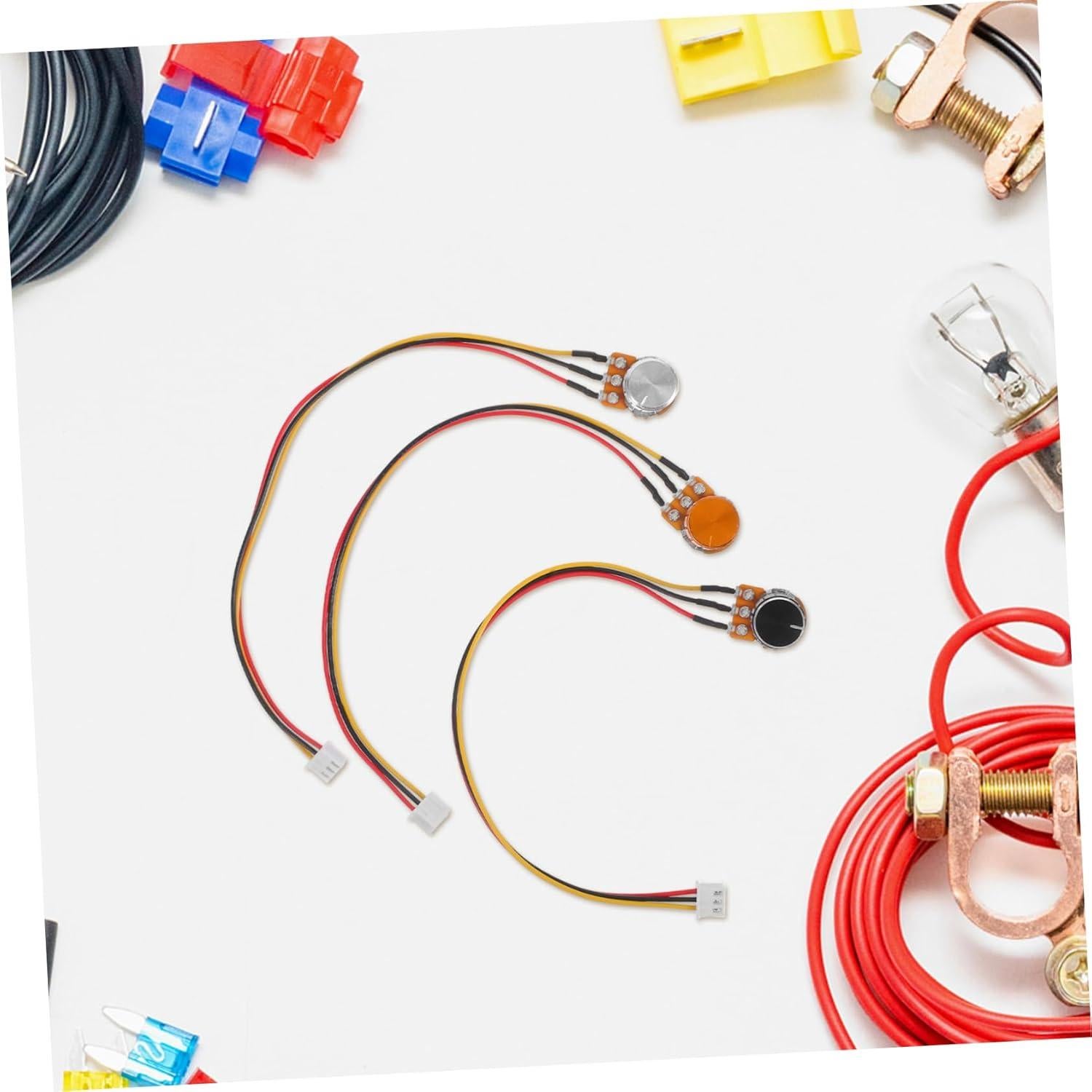 Set de 3 Potenciómetros Rotativos Zerodeko WH148 con Cable
