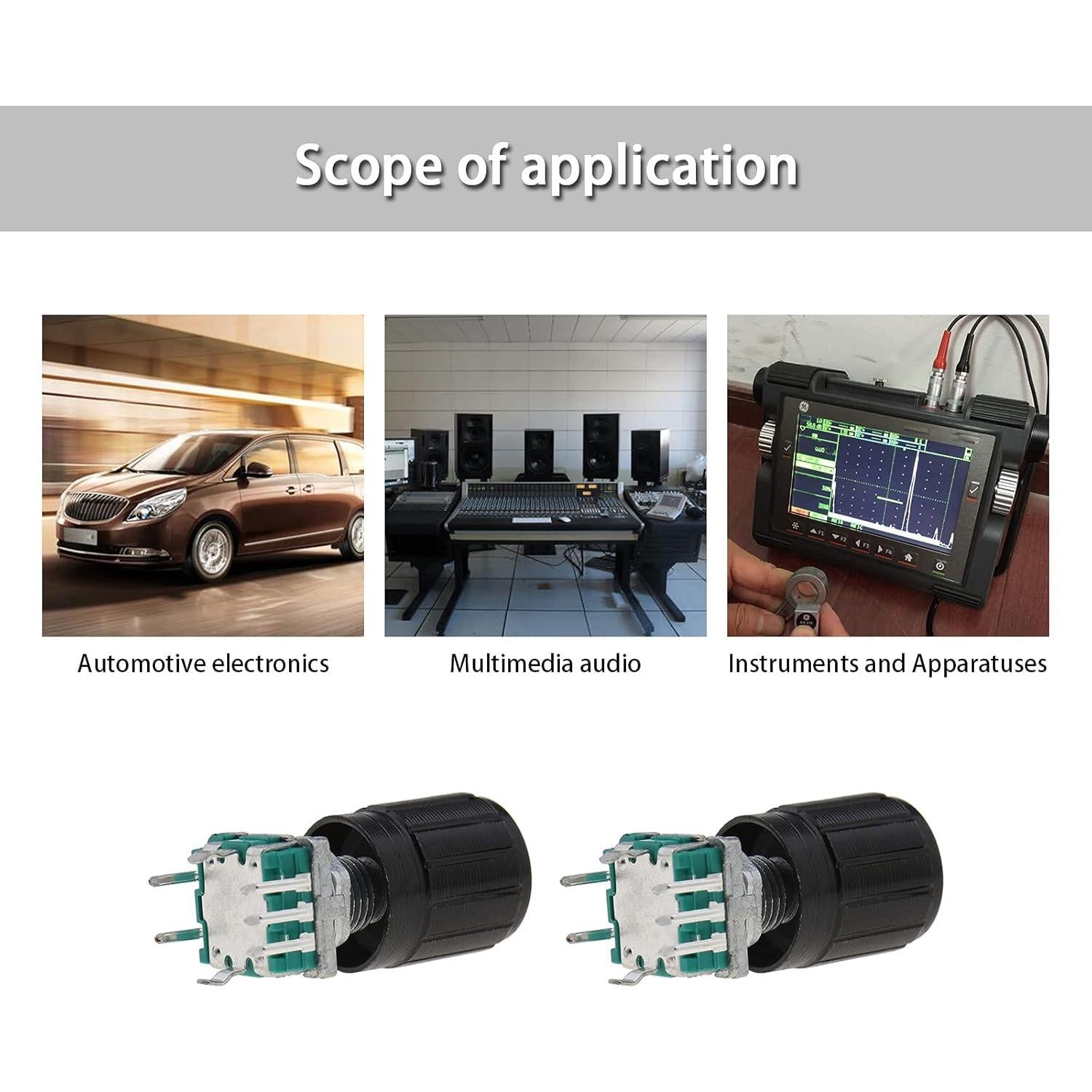 Kit de 5 Codificadores Rotativos EC11 360 Grados con Perilla