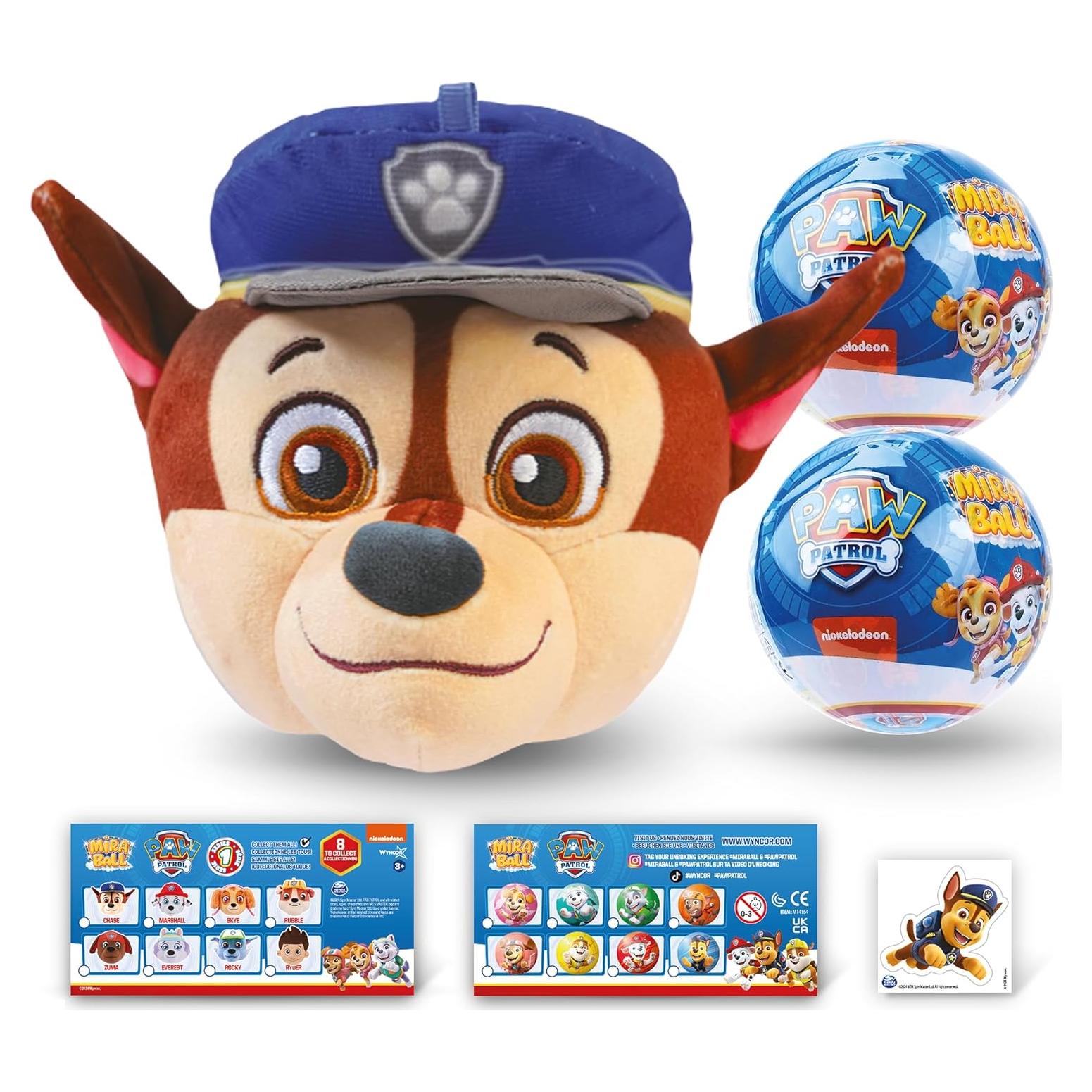 Peluche Expandible Paw Patrol MiraBall 4 Sorpresas