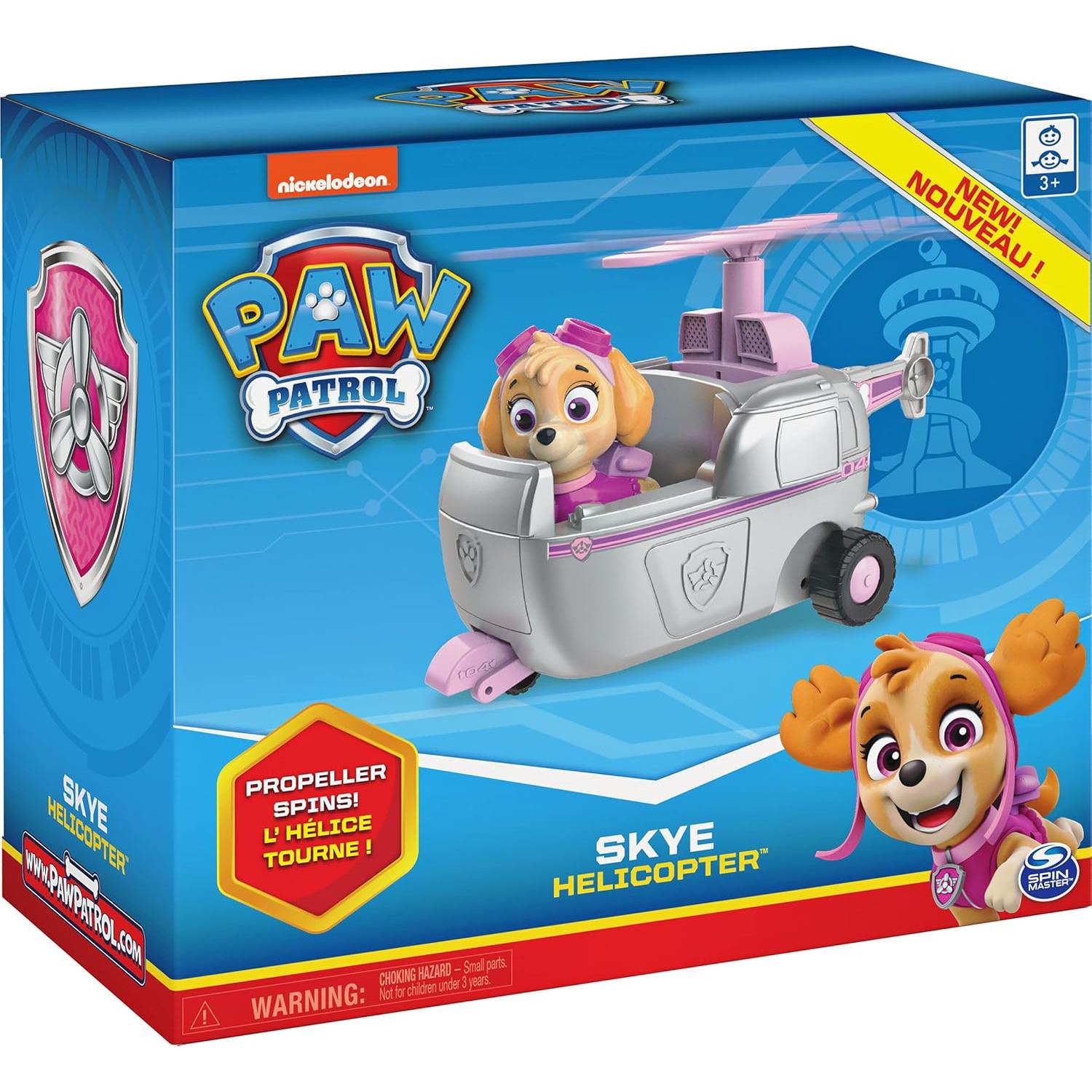 Helicóptero de Juguete Skye PAW Patrol con Figura 19x9x16 cm