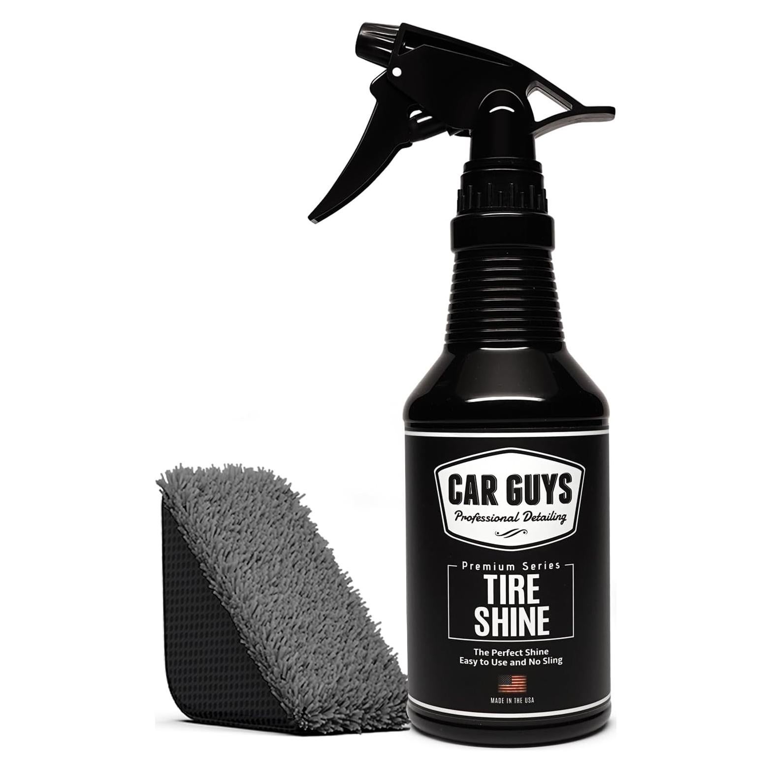 Spray Brillo para Neumáticos CAR GUYS 18 oz con Almohadilla