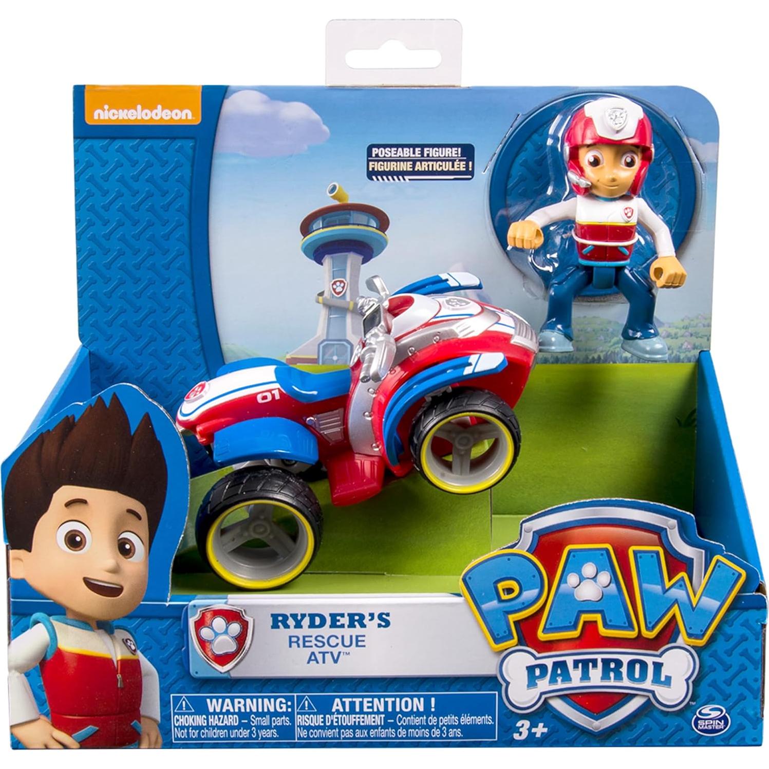 ATV de Rescate Ryder Paw Patrol con Figura Articulada
