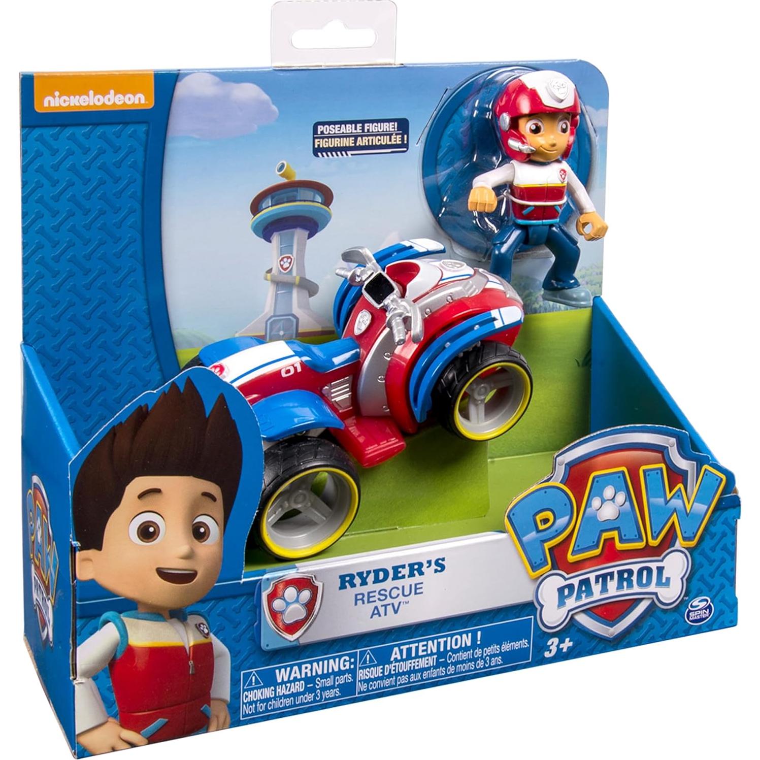 ATV de Rescate Ryder Paw Patrol con Figura Articulada