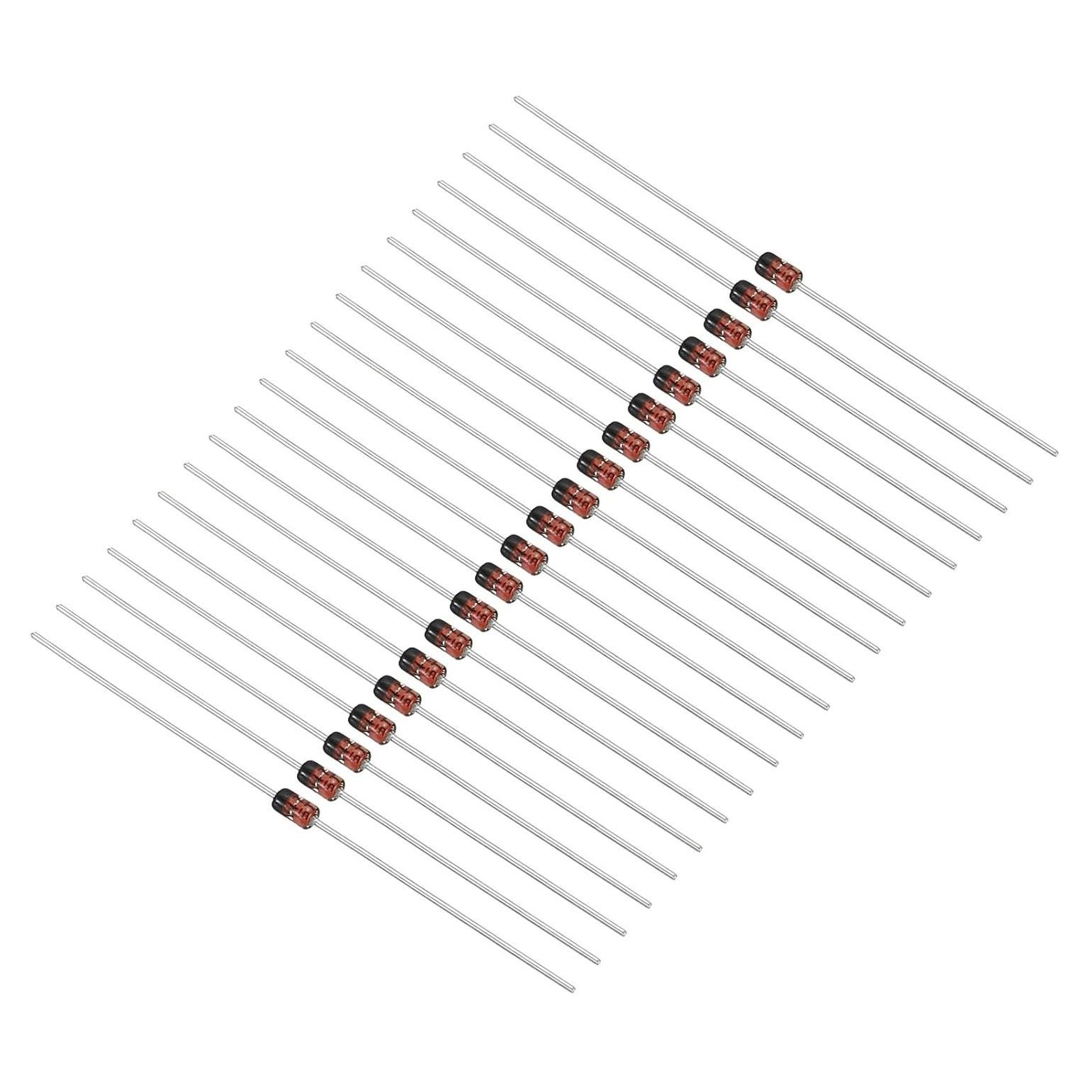 Diodo Zener PATIKIL 20 Pcs 6.2V 1W DO-41 para Experimentos