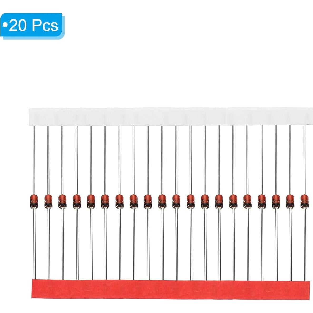 Diodo Zener PATIKIL 15V 1W DO-41 20 Pcs Asortimento