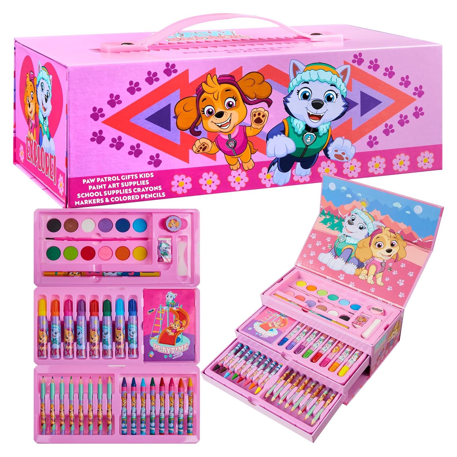 Set de Lápices de Colores Paw Patrol Estuche Rosa