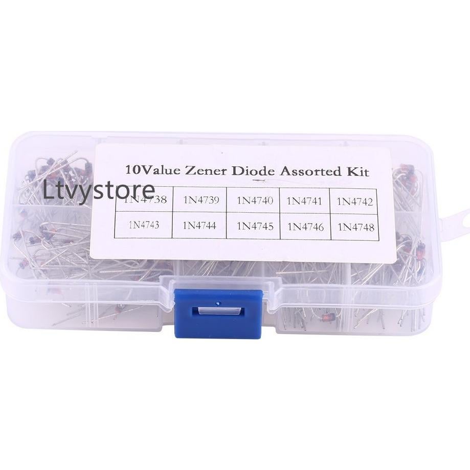 Kit de Diodos Zener 1W Ltvystore 200PCS 8.2V a 22V