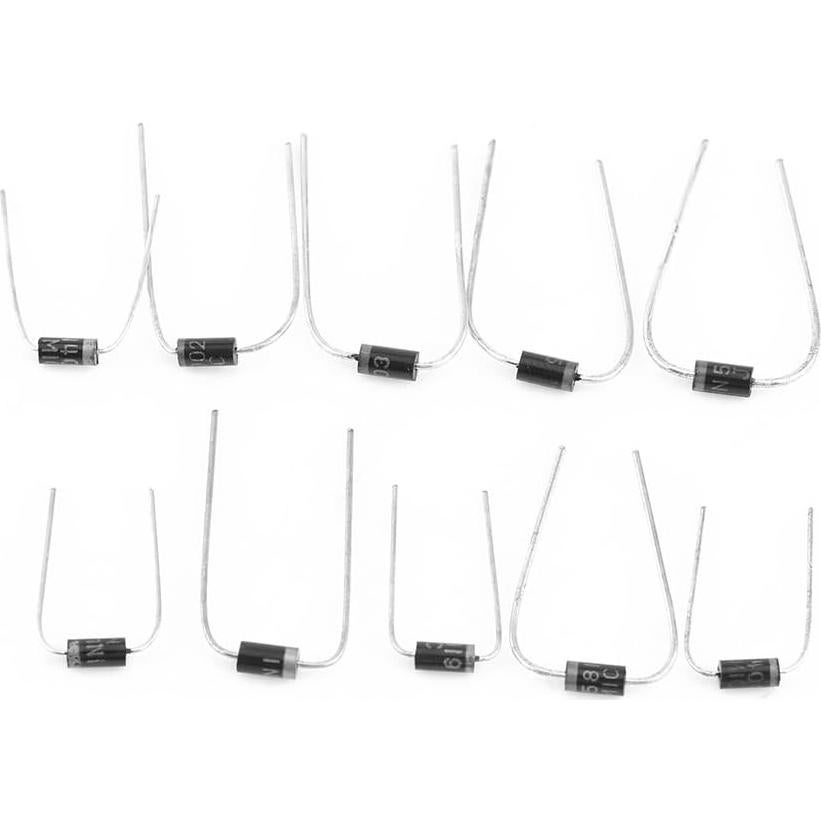 Kit de Diodos Hilitand 200 Pcs 1N4001 a 1N5819 con Estuche