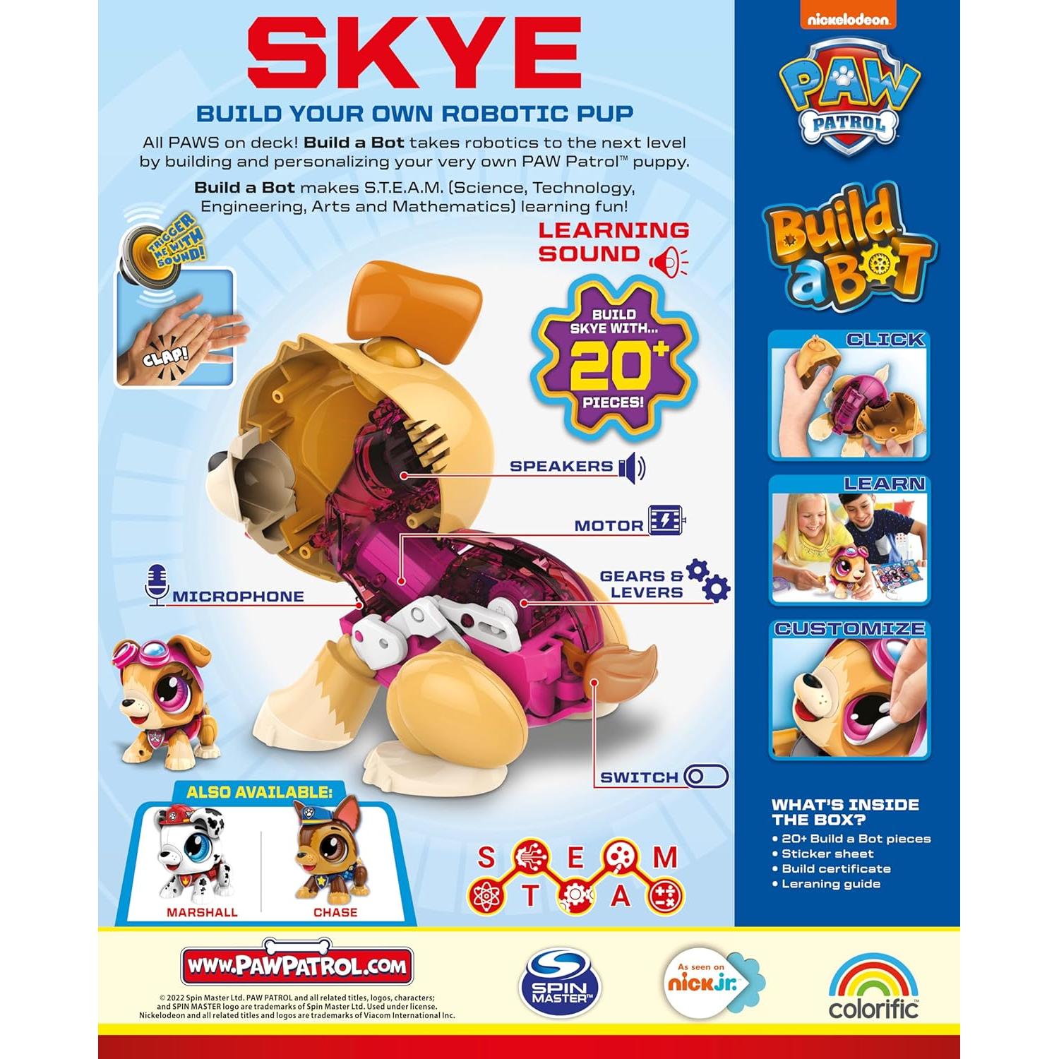 Construye un Bot Paw Patrol Skye - Robótica 20 Piezas