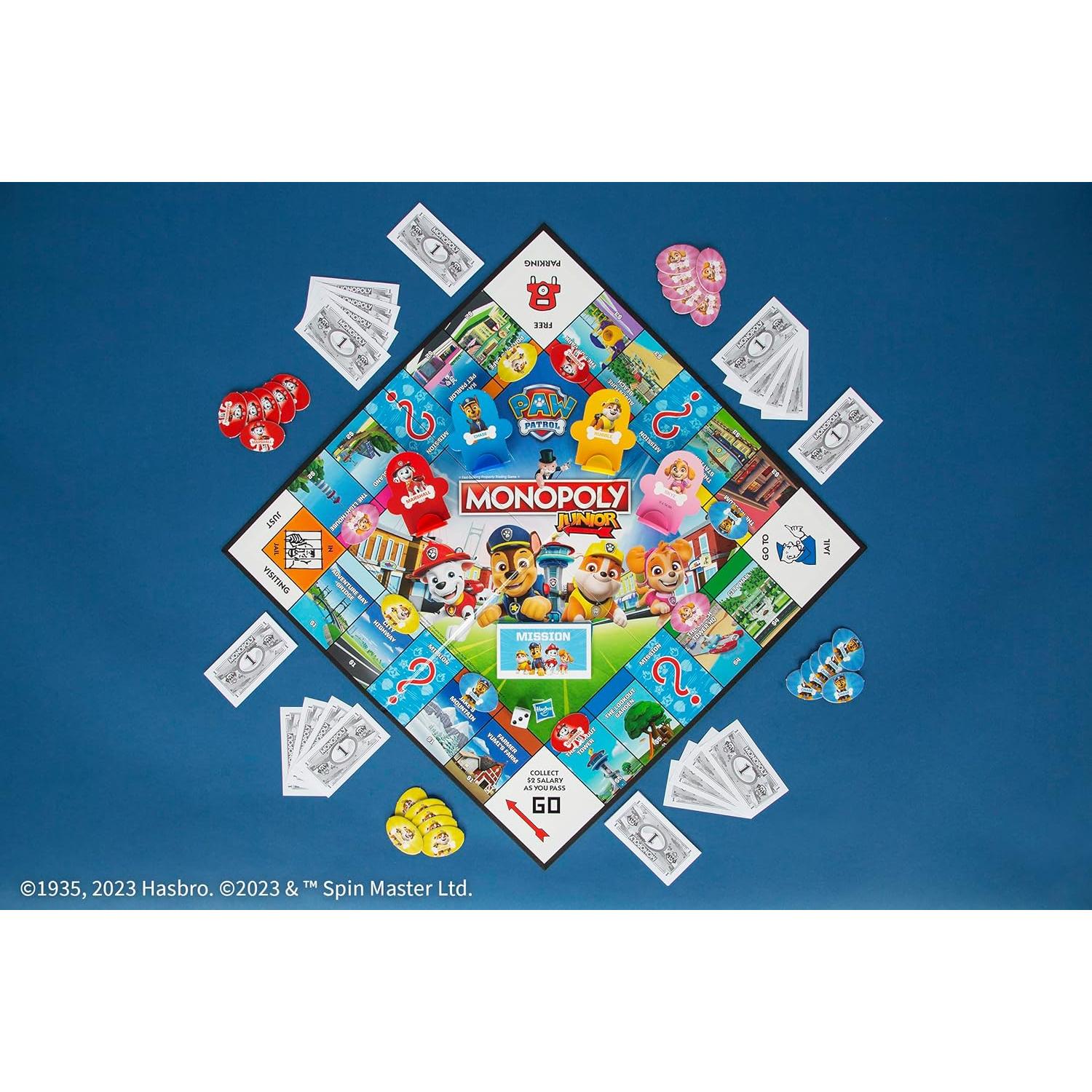 Monopoly Junior PAW Patrol USAopoly | Juego Familiar 5+