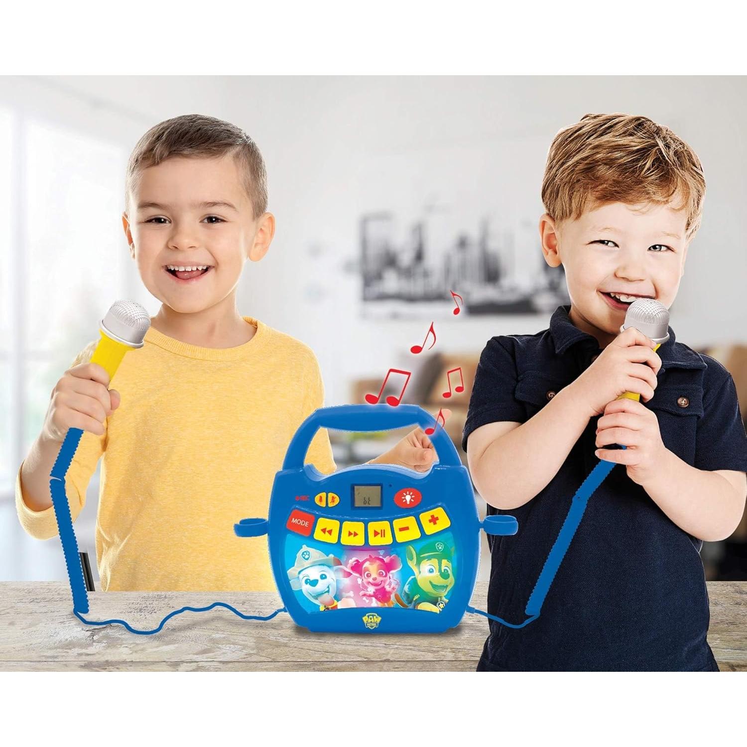 Reproductor Karaoke Paw Patrol Lexibook Bluetooth 0.54kg